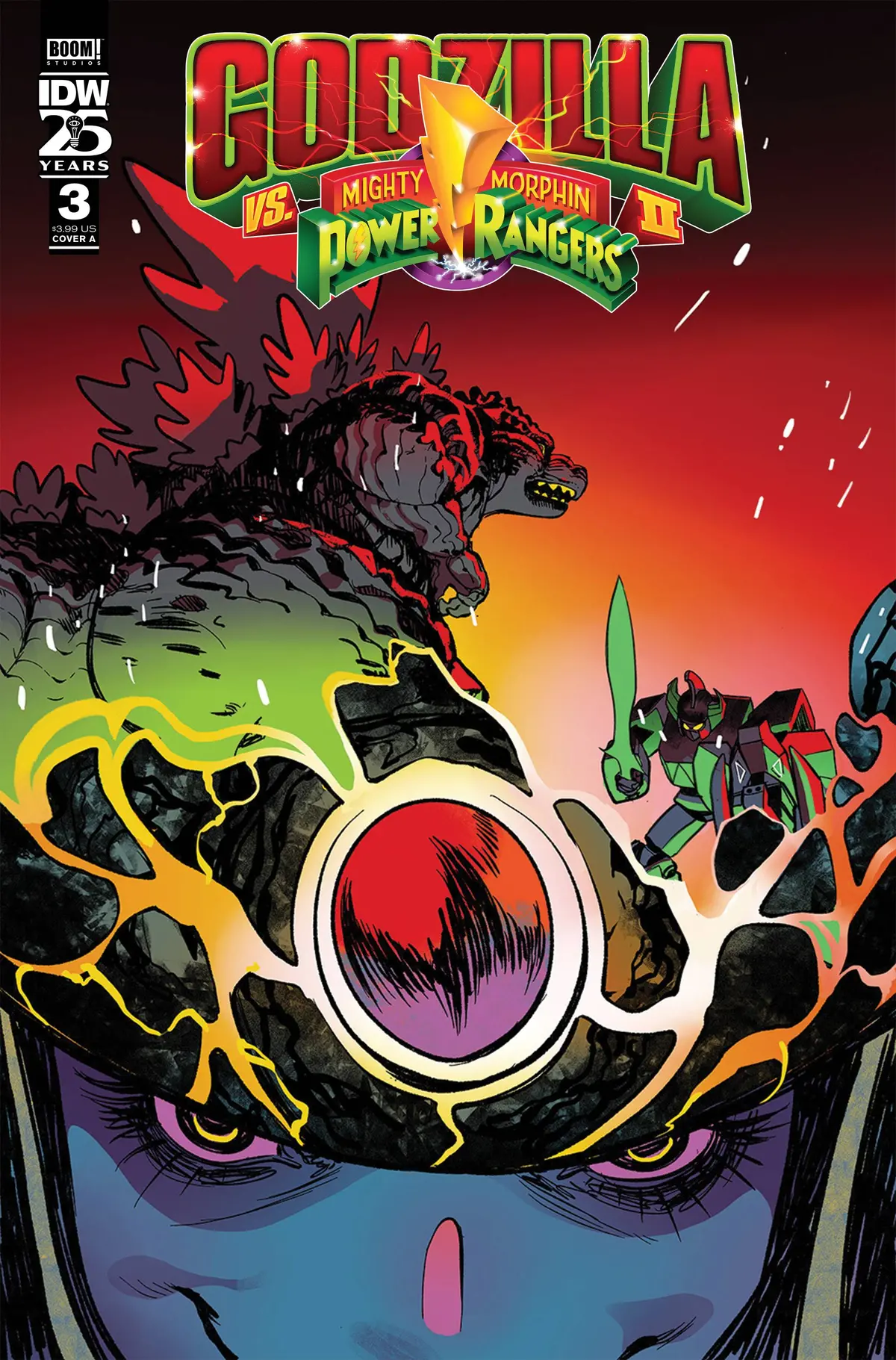 Godzilla Vs Mmpr Ii #3 Cvr A Rivas 1