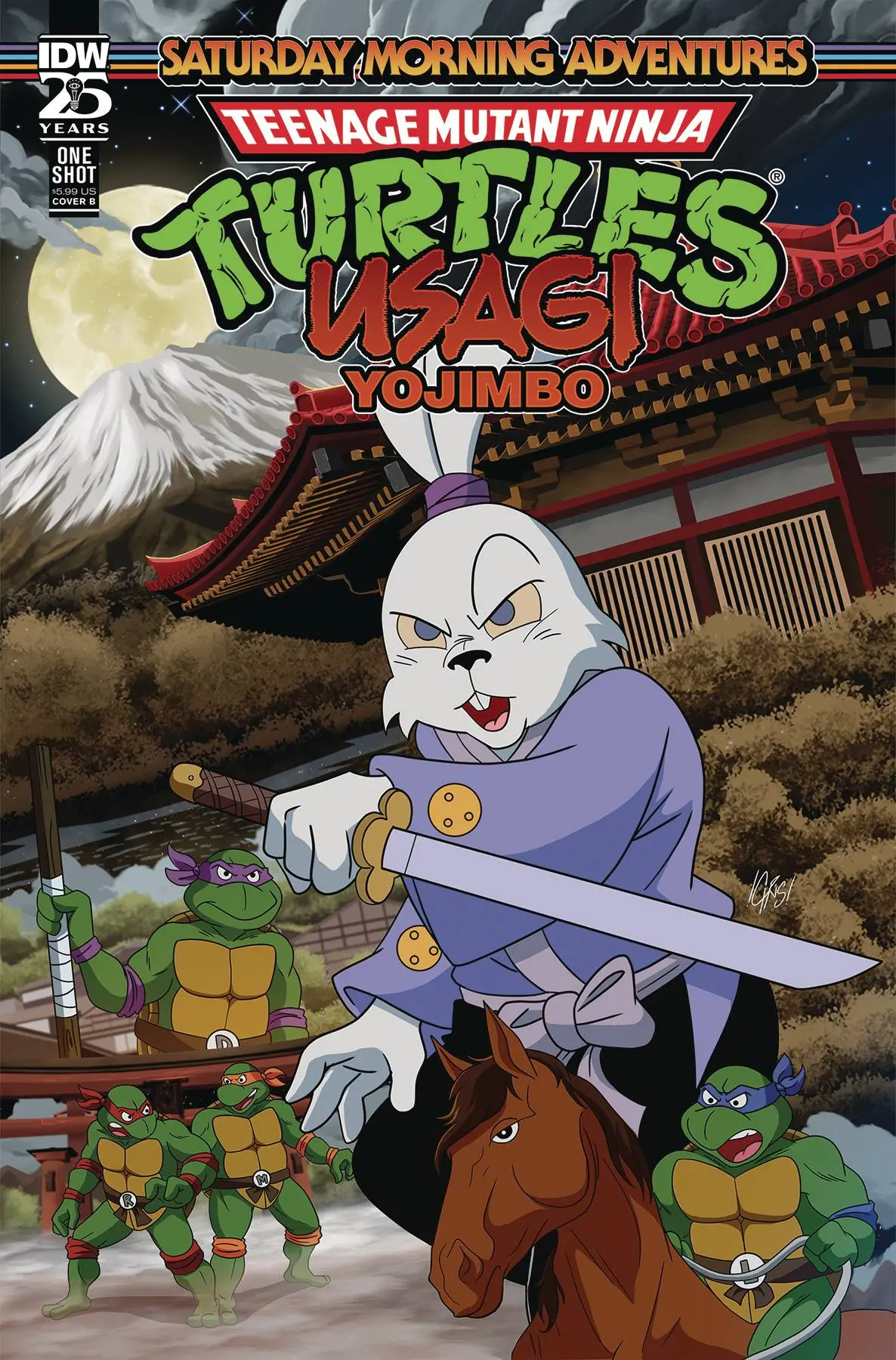Tmnt Usagi Yojimbo Saturday Morning Adv #1 Cvr B Jones 1