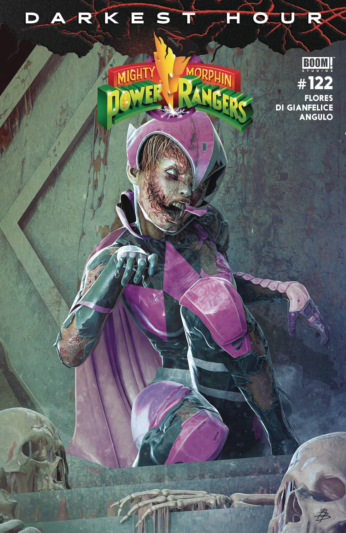 Mighty Morphin Power Rangers #122 Cvr C Dark Grid 1