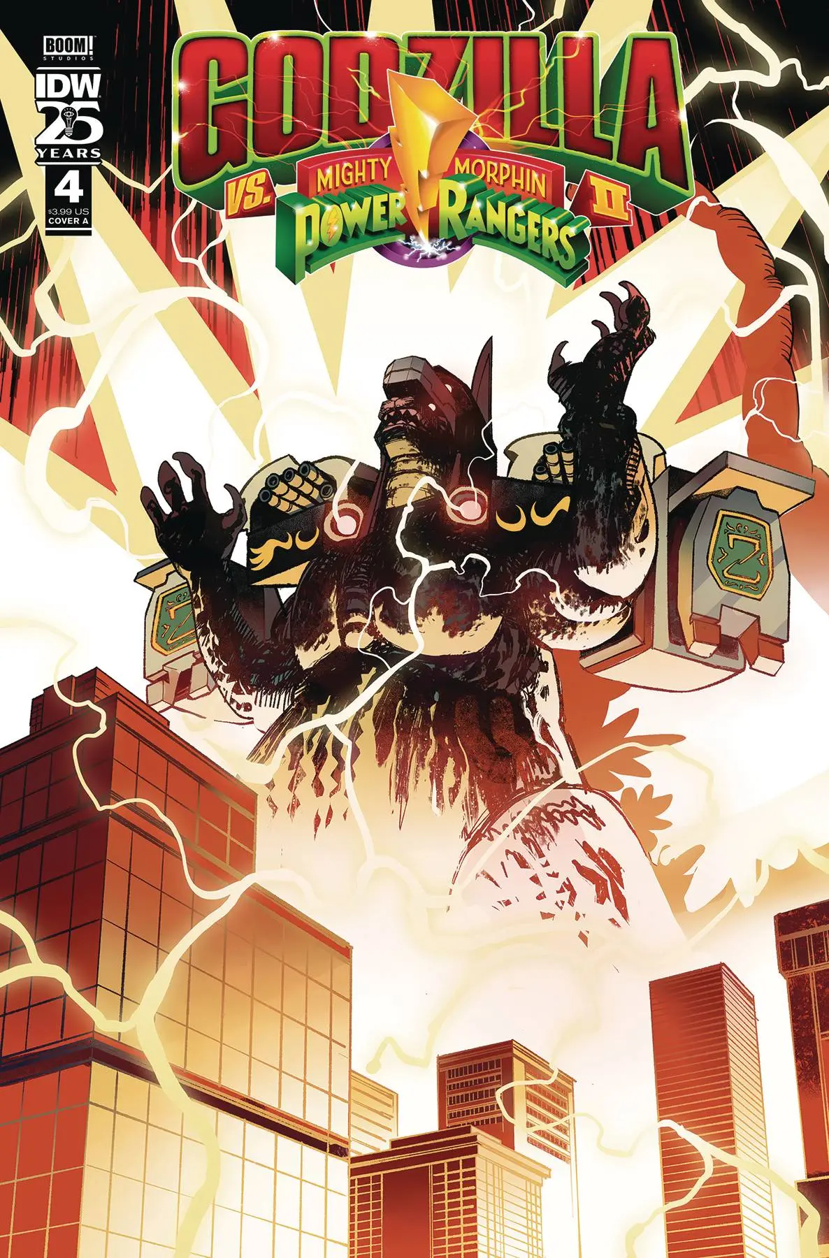 Godzilla Vs Mmpr Ii #4 Cvr A Rivas 1
