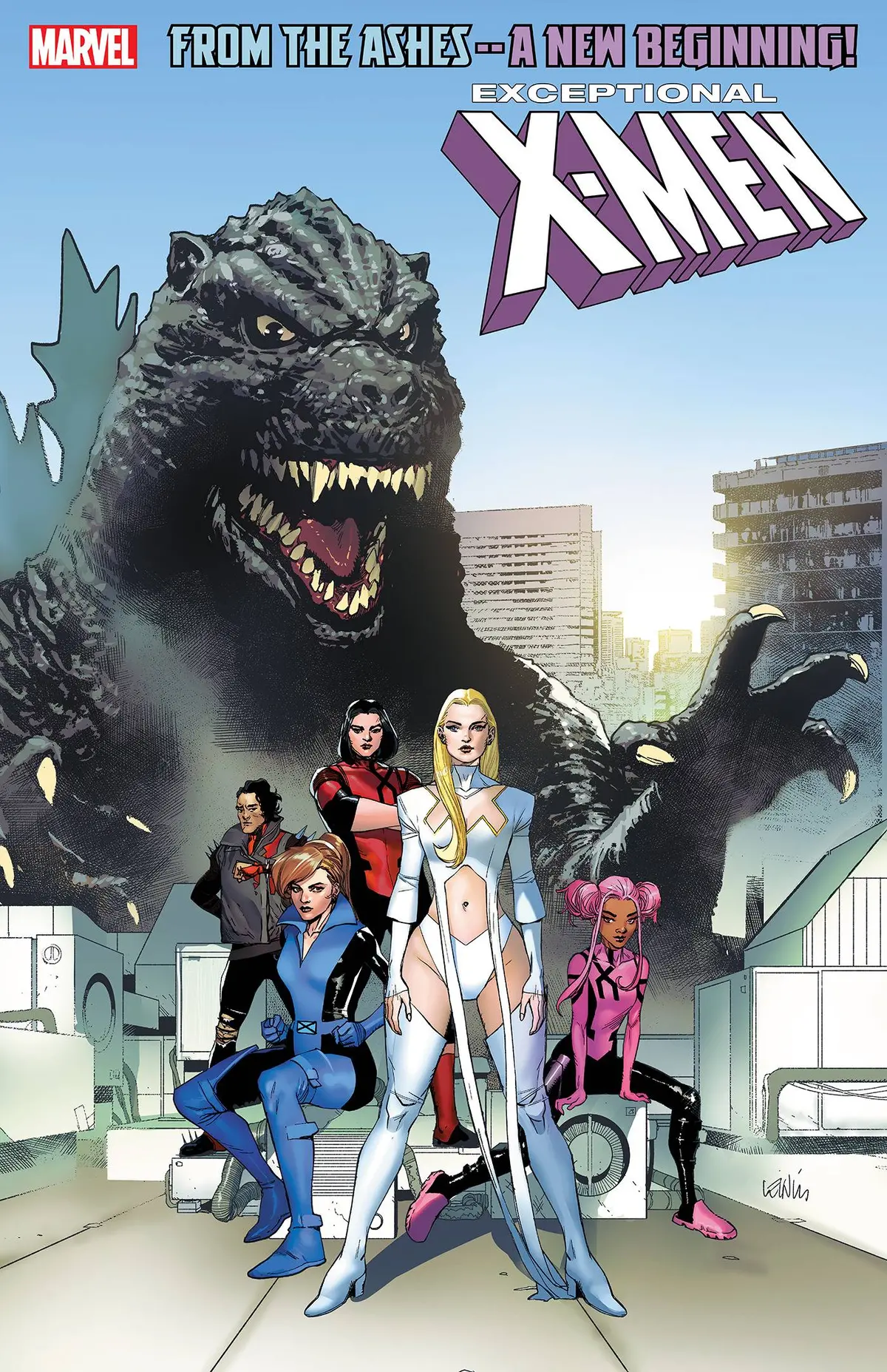 Exceptional X-Men #1 Leinil Yu Godzilla Var 1