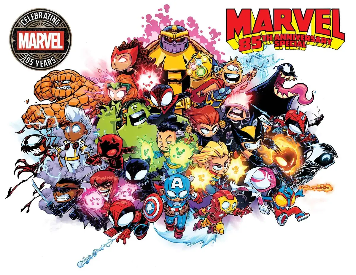 Marvel 85Th Ann Special Skottie Young Wraparound Var 1