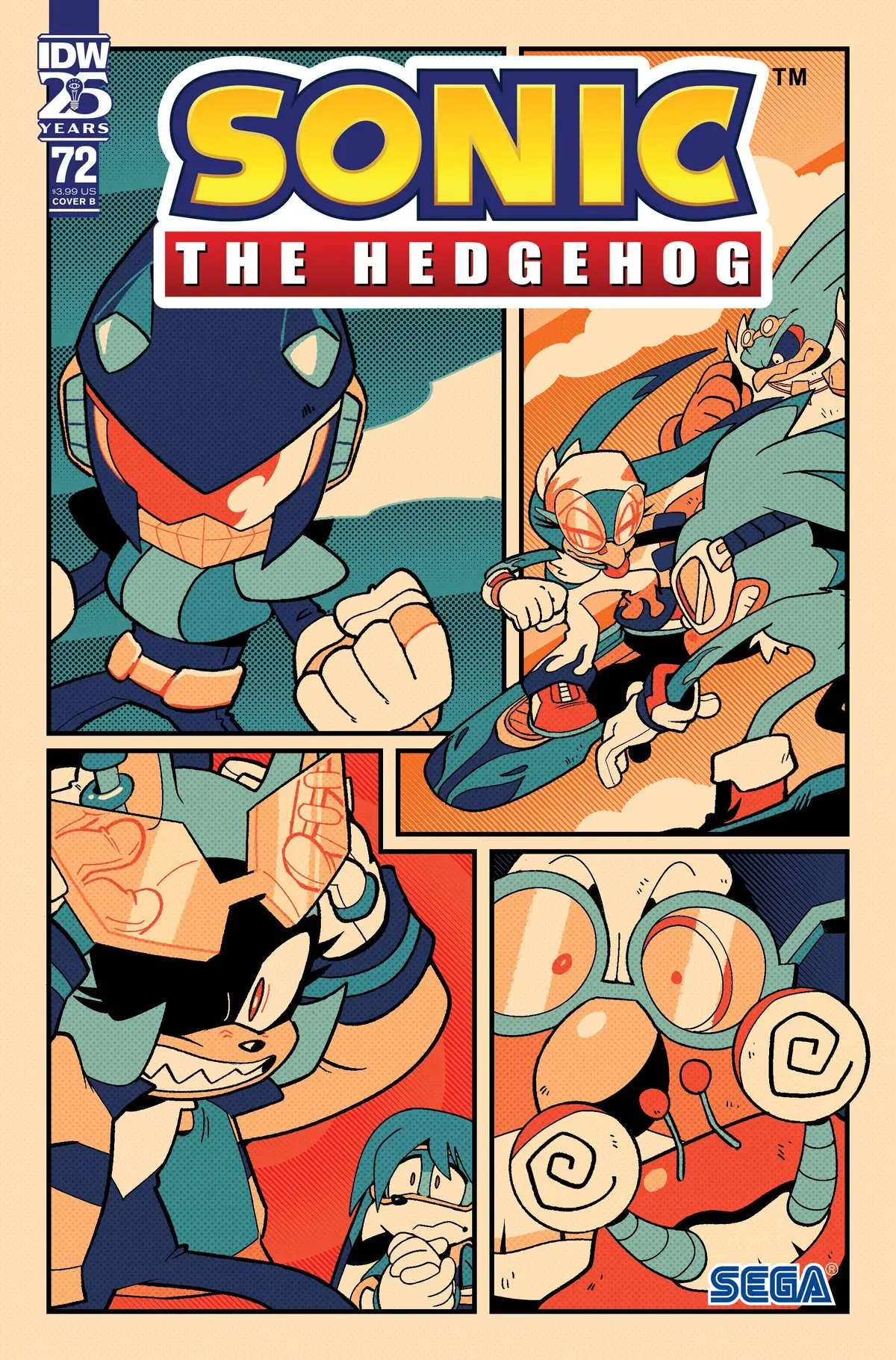 Sonic The Hedgehog #72 Cvr B Rothlisberger 1