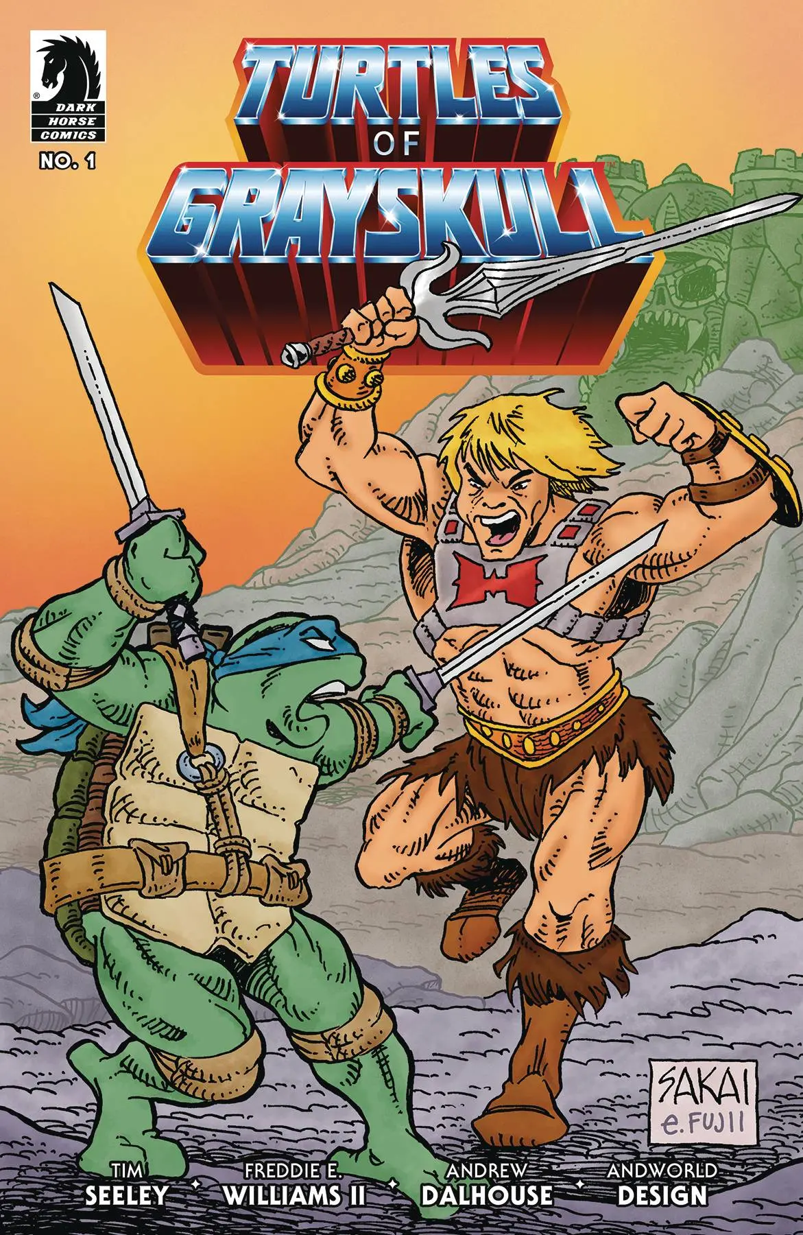 Masters Of Universe Tmnt Turtles Of Grayskull #1 Cvr B Sakai 1