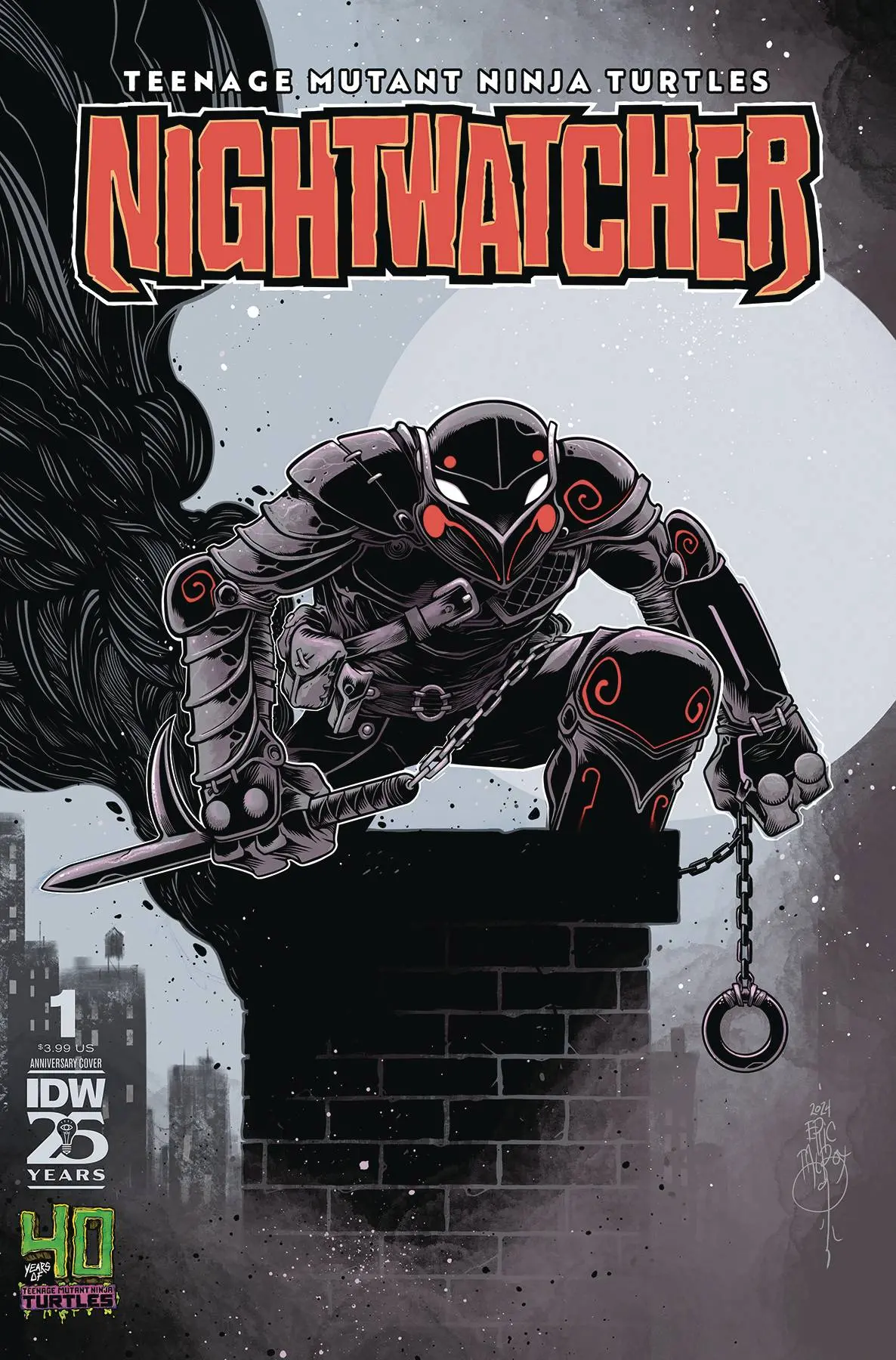 Teenage Mutant Ninja Turtles Nightwatcher #1 40Th Anniv 1