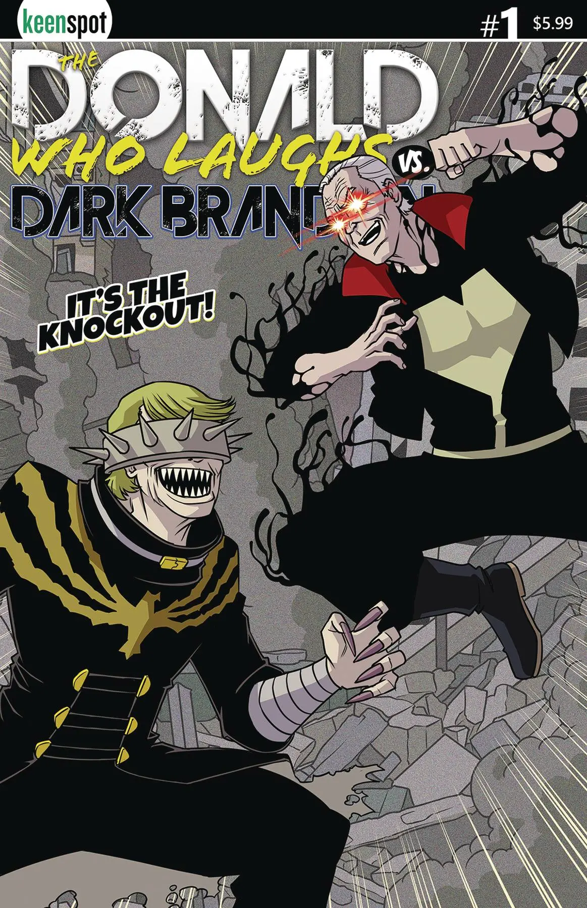 Donald Who Laughs Vs Dark Brandon #1 Cvr B Its The Knockout 1