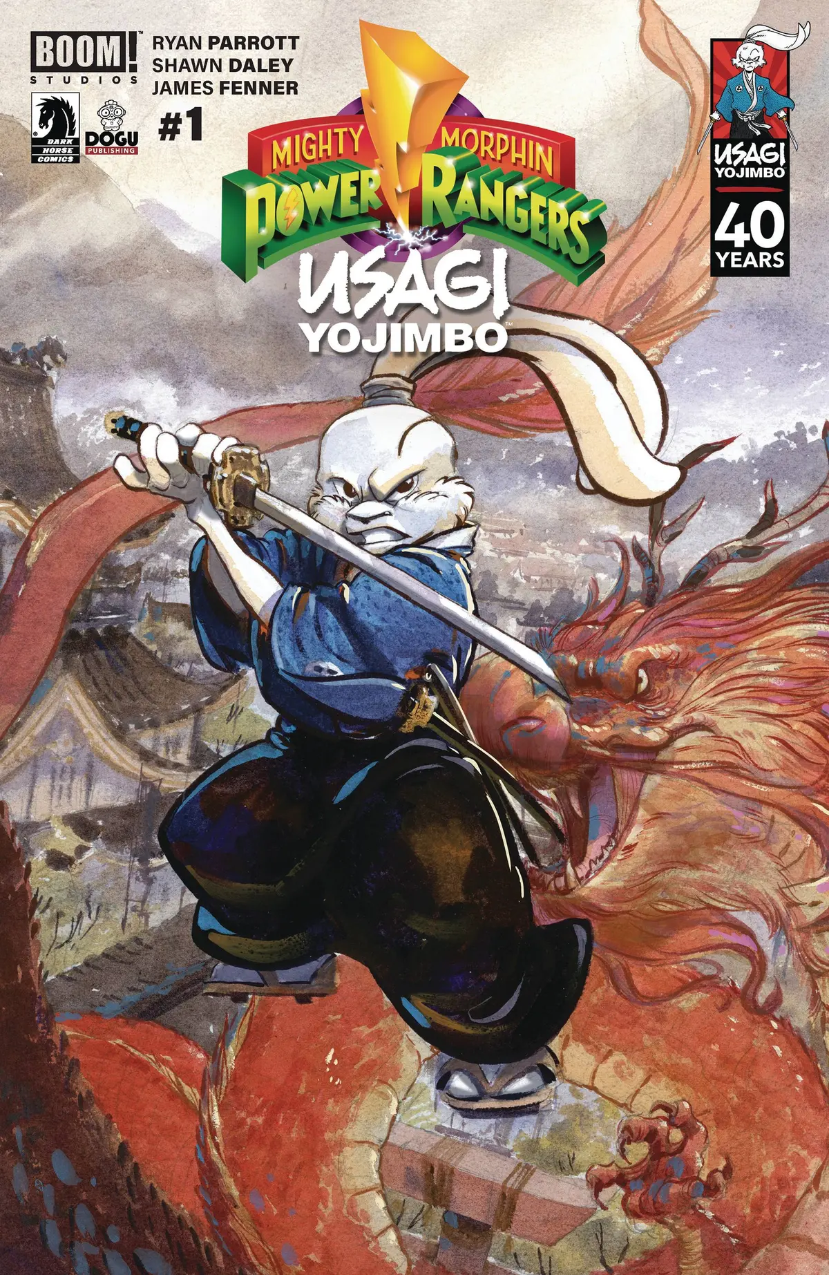 Mighty Morphin Power Rangers Usagi Yojimbo #1 Cvr C Cullum 1