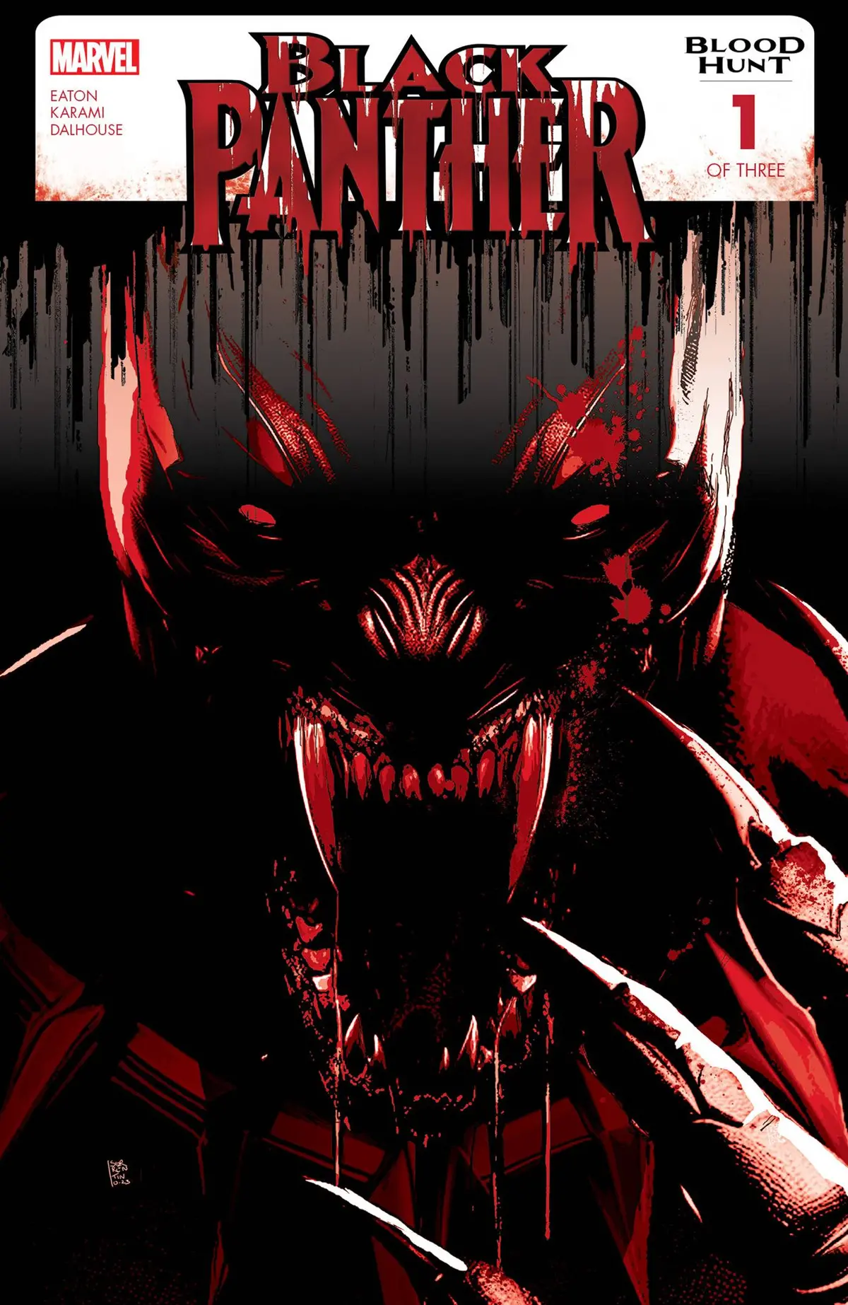 Black Panther Blood Hunt #1 (Of 3) 2Nd Ptg Blood Soaked Var 1