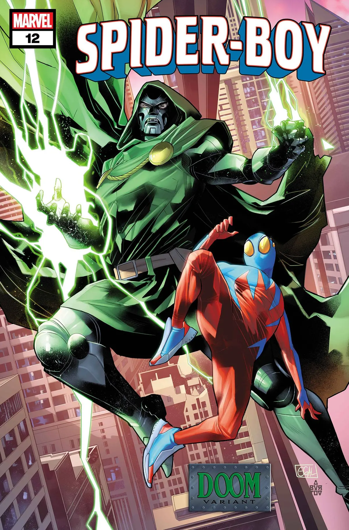 Spider-Boy #12 Edwin Galmon Doom Var 1