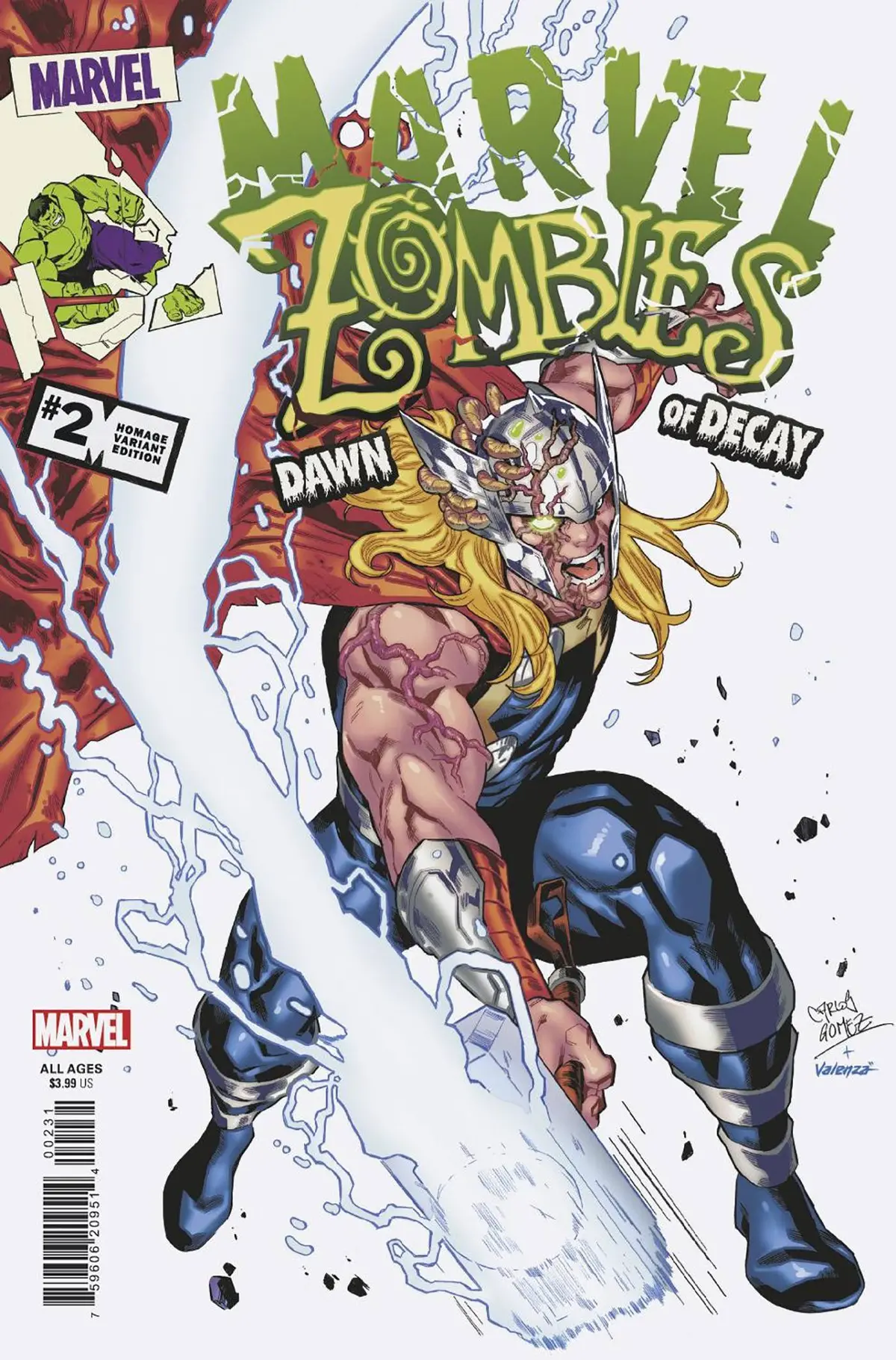 Marvel Zombies Dawn Of Decay #2 (Of 4) Gomez Homage Var 1