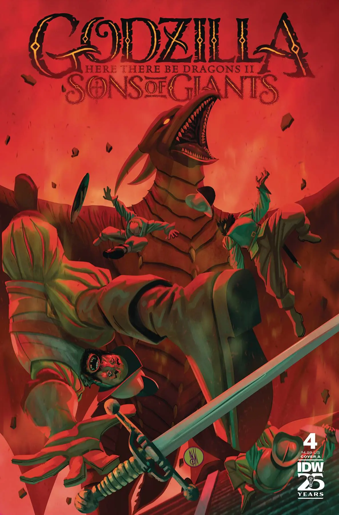 Godzilla Here There Be Dragons Ii Sons Of Giants #4 Cvr A 1