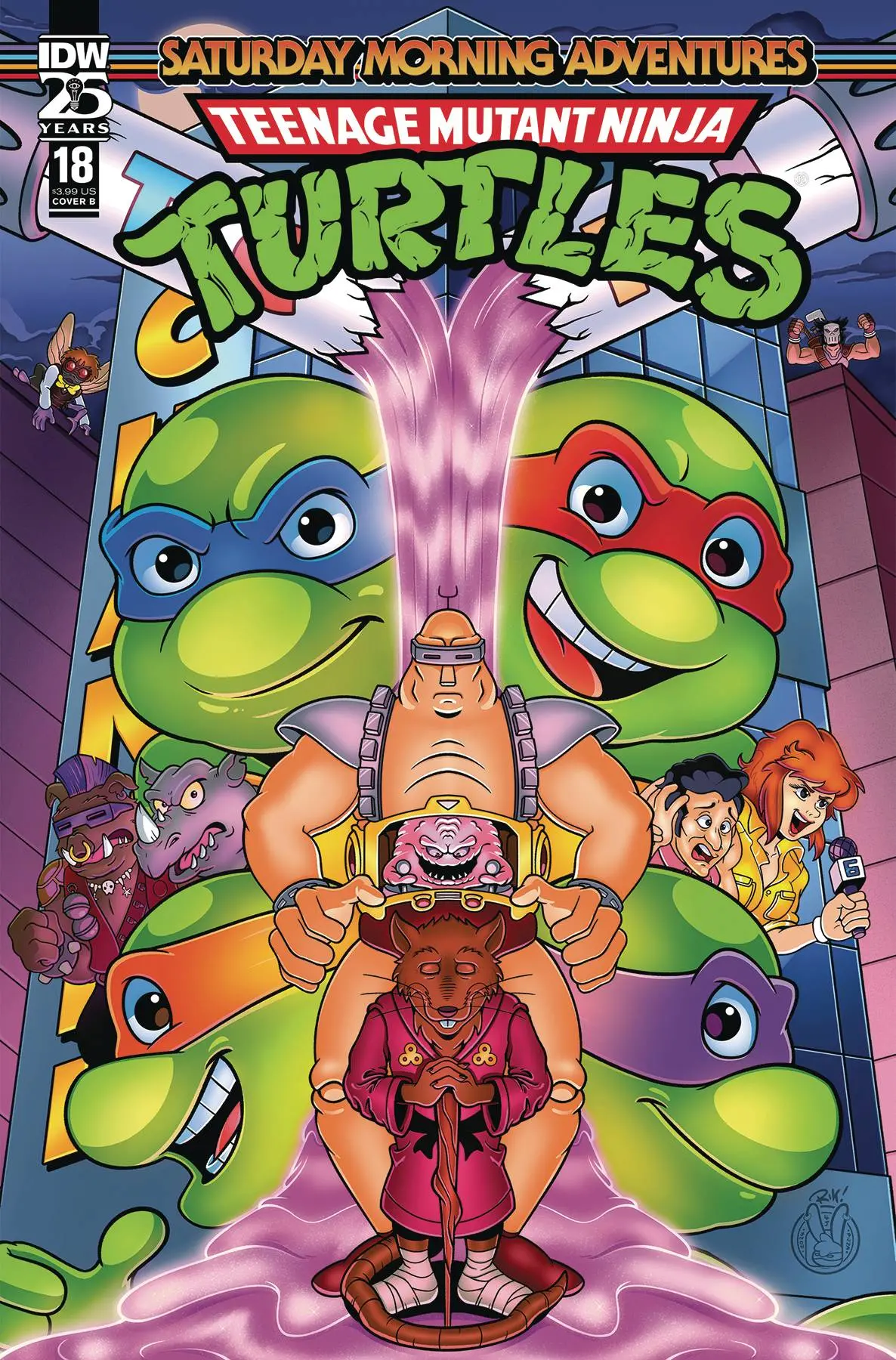 Tmnt Saturday Morning Adv 2023 #18 Cvr B Mack 1