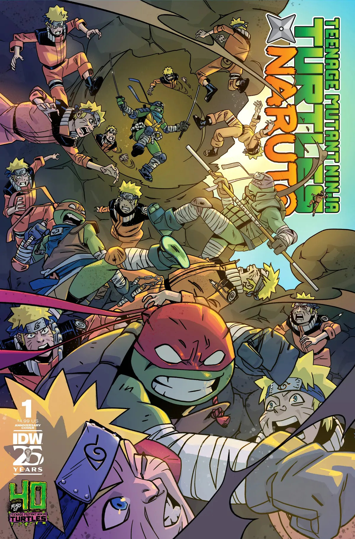 Teenage Mutant Ninja Turtles X Naruto #1 40Th Anniv Duncan 1