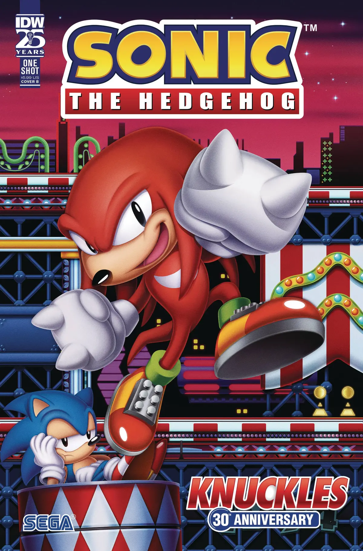 Sonic The Hedgehog Knuckles 30Th Ann Special #1 Cvr B Hughes 1