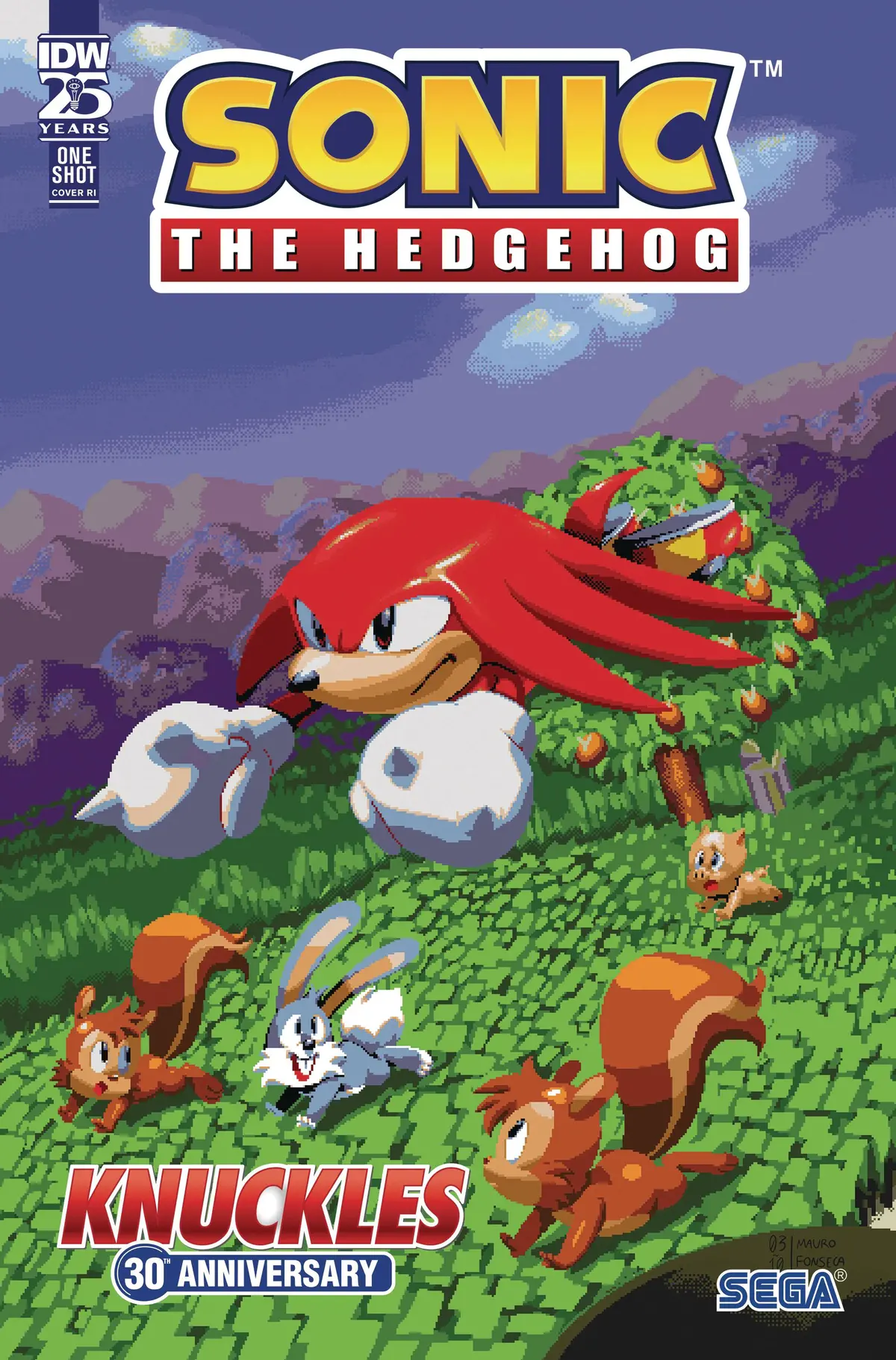 Sonic The Hedgehog Knuckles 30Th Ann Special #1 10 Copy 1