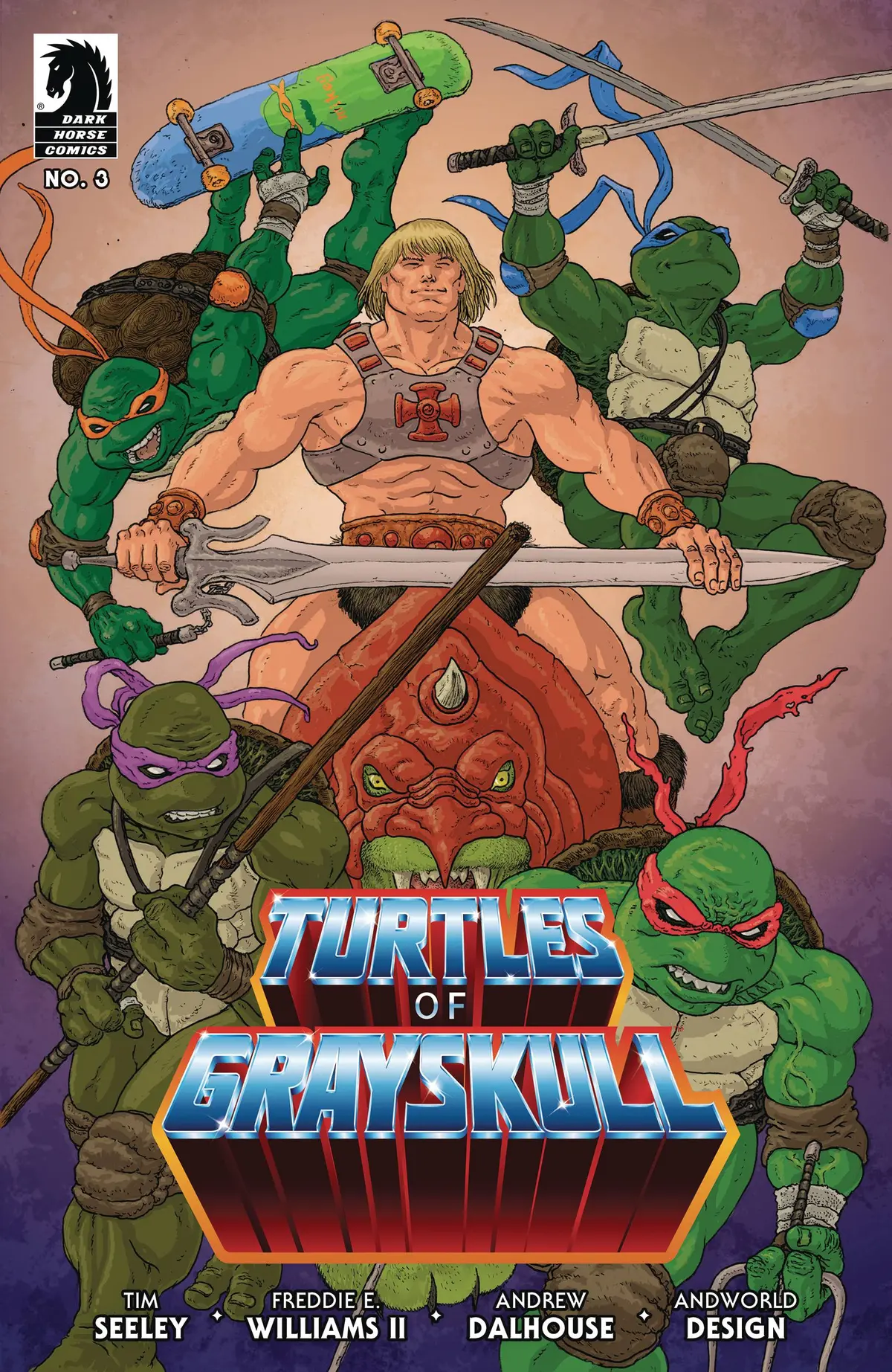 Masters Of Universe Tmnt Turtles Of Grayskull #3 Cvr C Villa 1