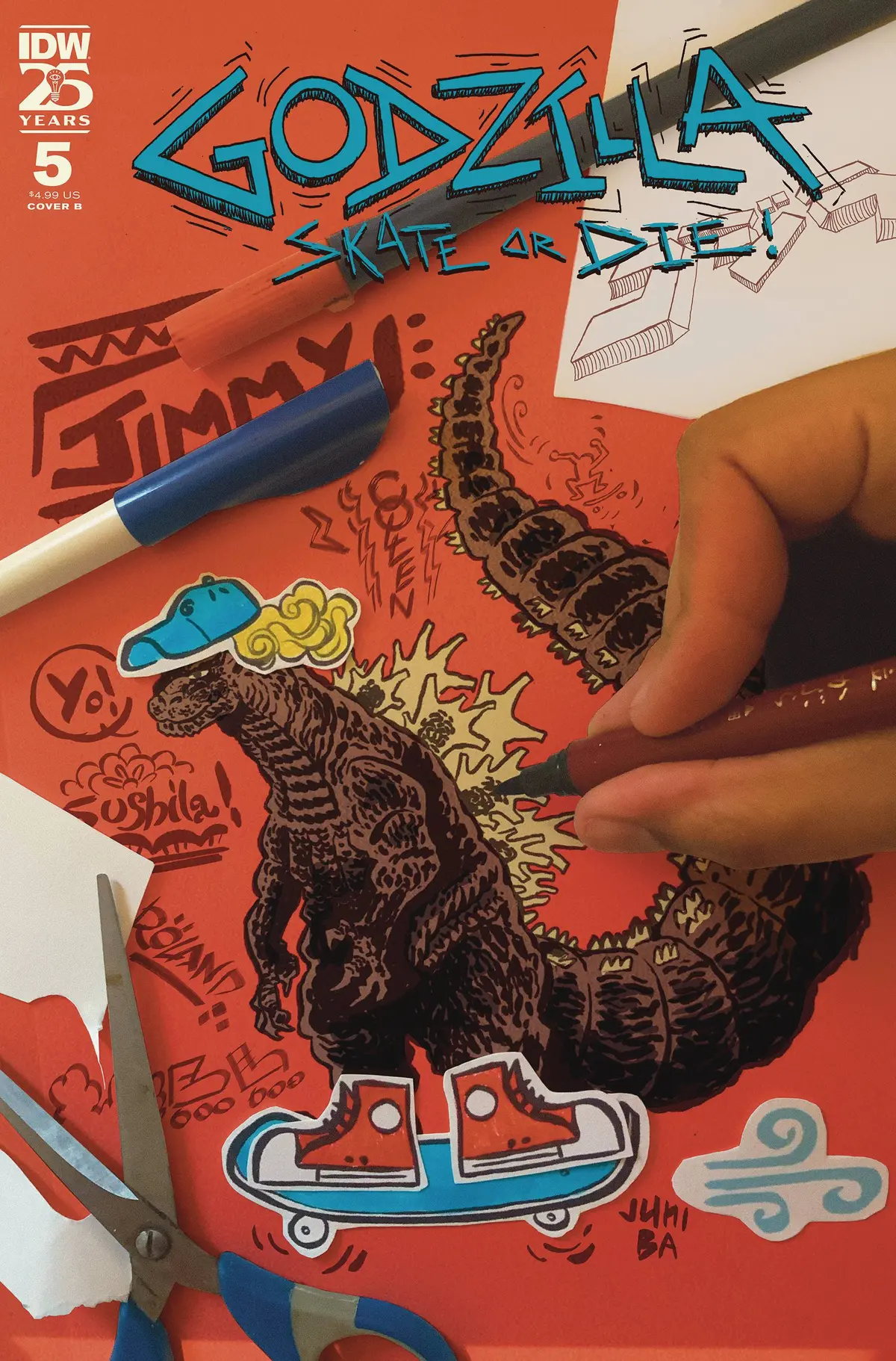 Godzilla Skate Or Die #5 Cvr B Ba 1