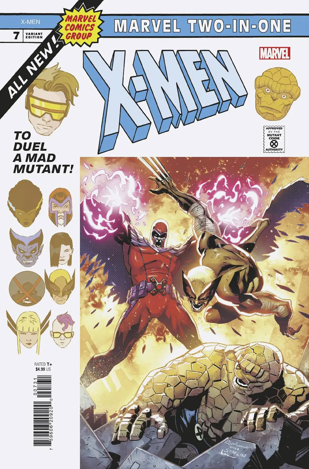 X-Men #7 Roge Antonio Marvel Two In One Var 1