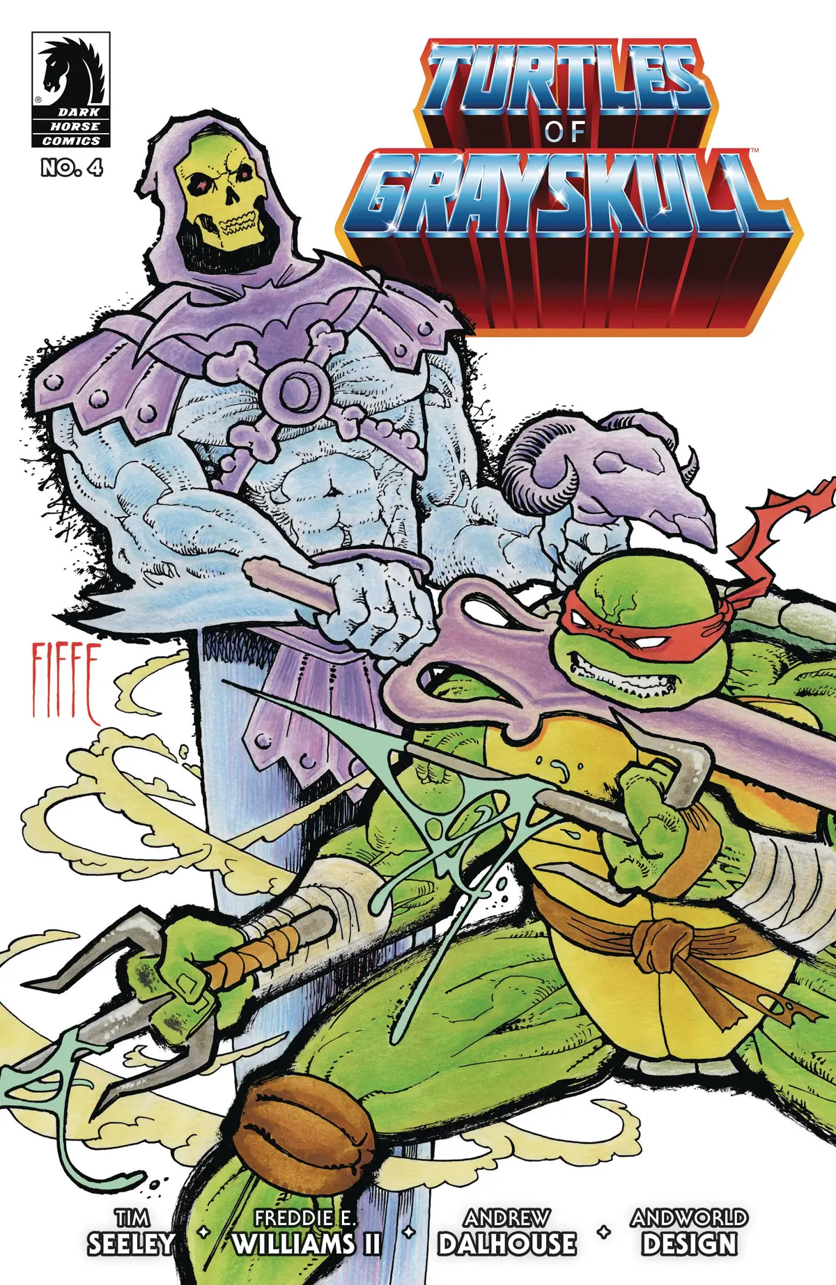Masters Of Universe Tmnt Turtles Of Grayskull #4 Cvr B Fiffe 1
