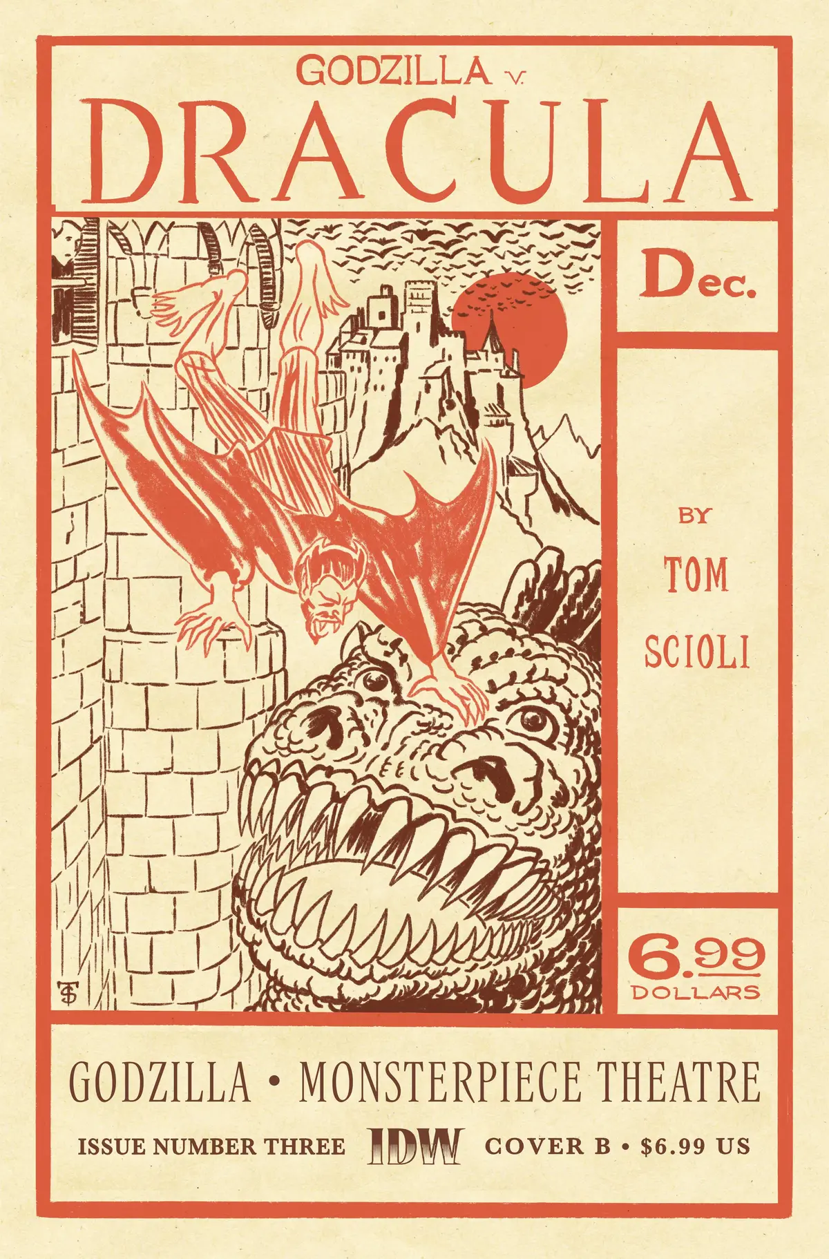 Godzilla Monsterpiece Theatre #3 Cvr B Scioli 1