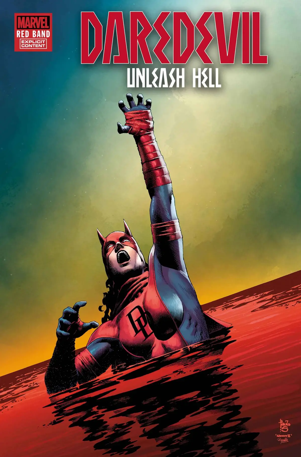 Daredevil Unleash Hell Red Band #2 (Of 5) (Polybag) 1