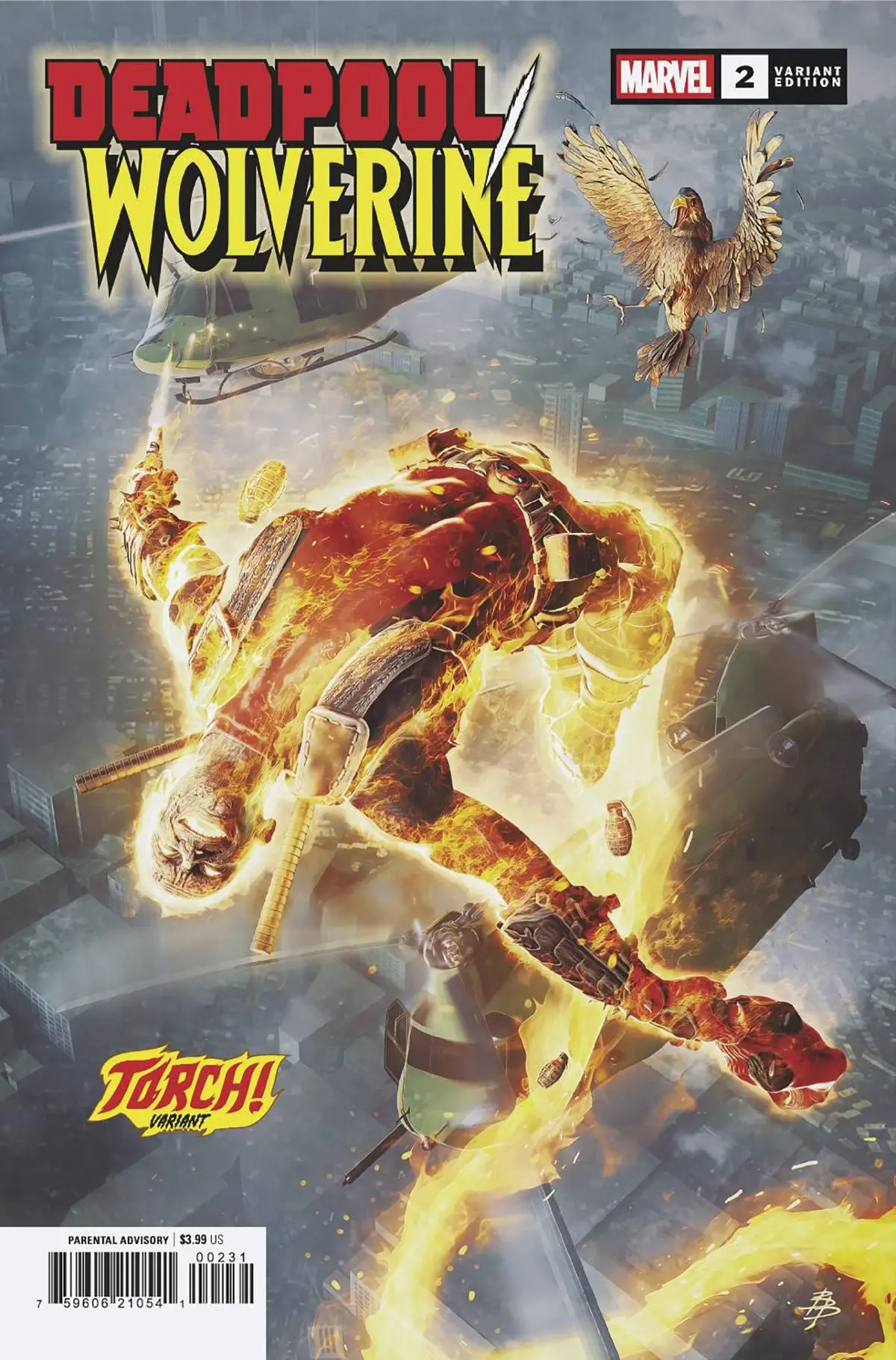 Deadpool Wolverine #2 Bjorn Barends Torch Var 1