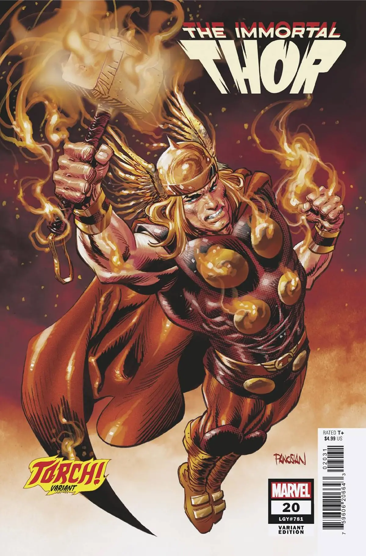 Immortal Thor #20 Dan Panosian Torch Var 1