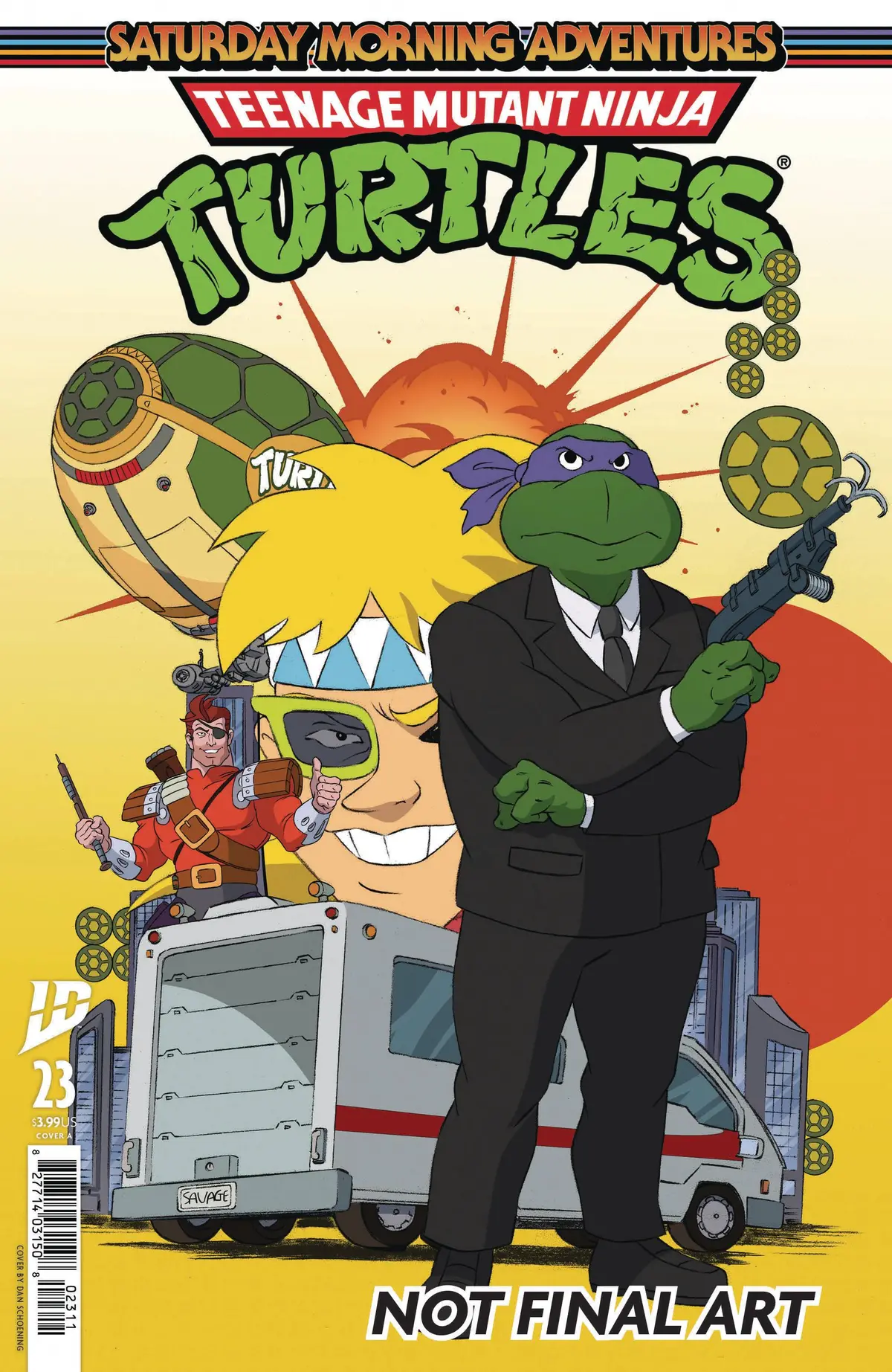 Tmnt Saturday Morning Adv #23 Cvr A Schoening 1