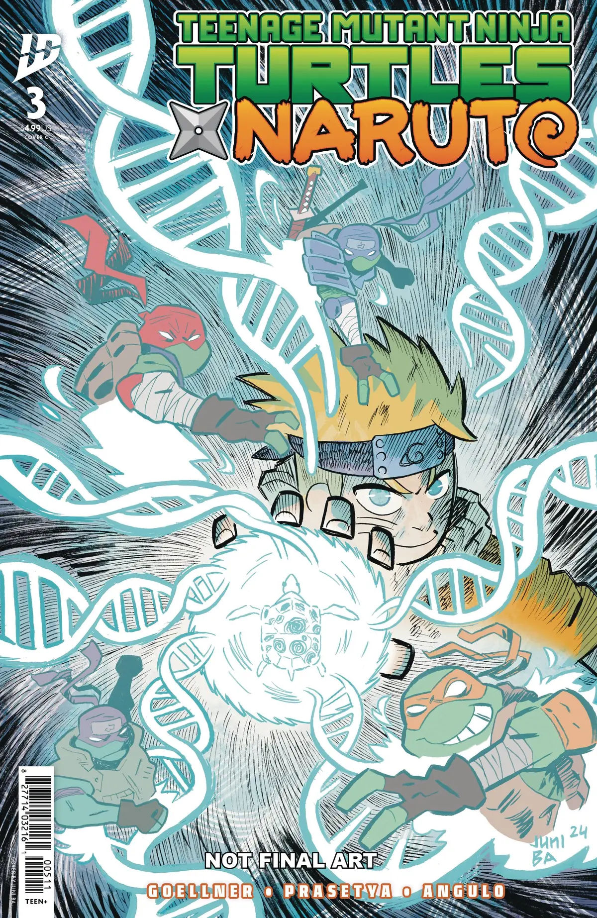 Teenage Mutant Ninja Turtles X Naruto #3 Cvr C Ba 1
