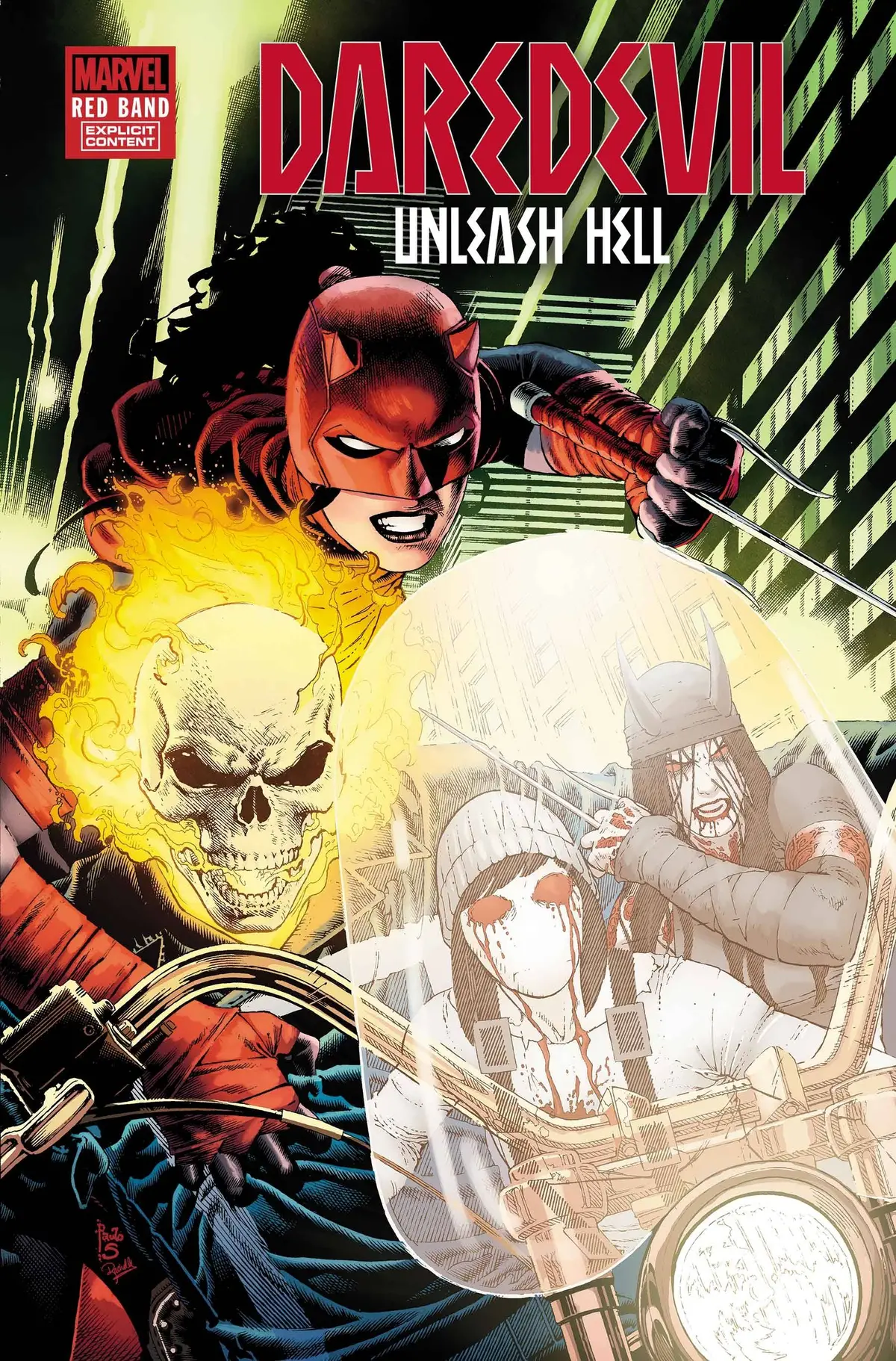 Daredevil Unleash Hell Red Band #4 (Of 5) (Polybag) 1
