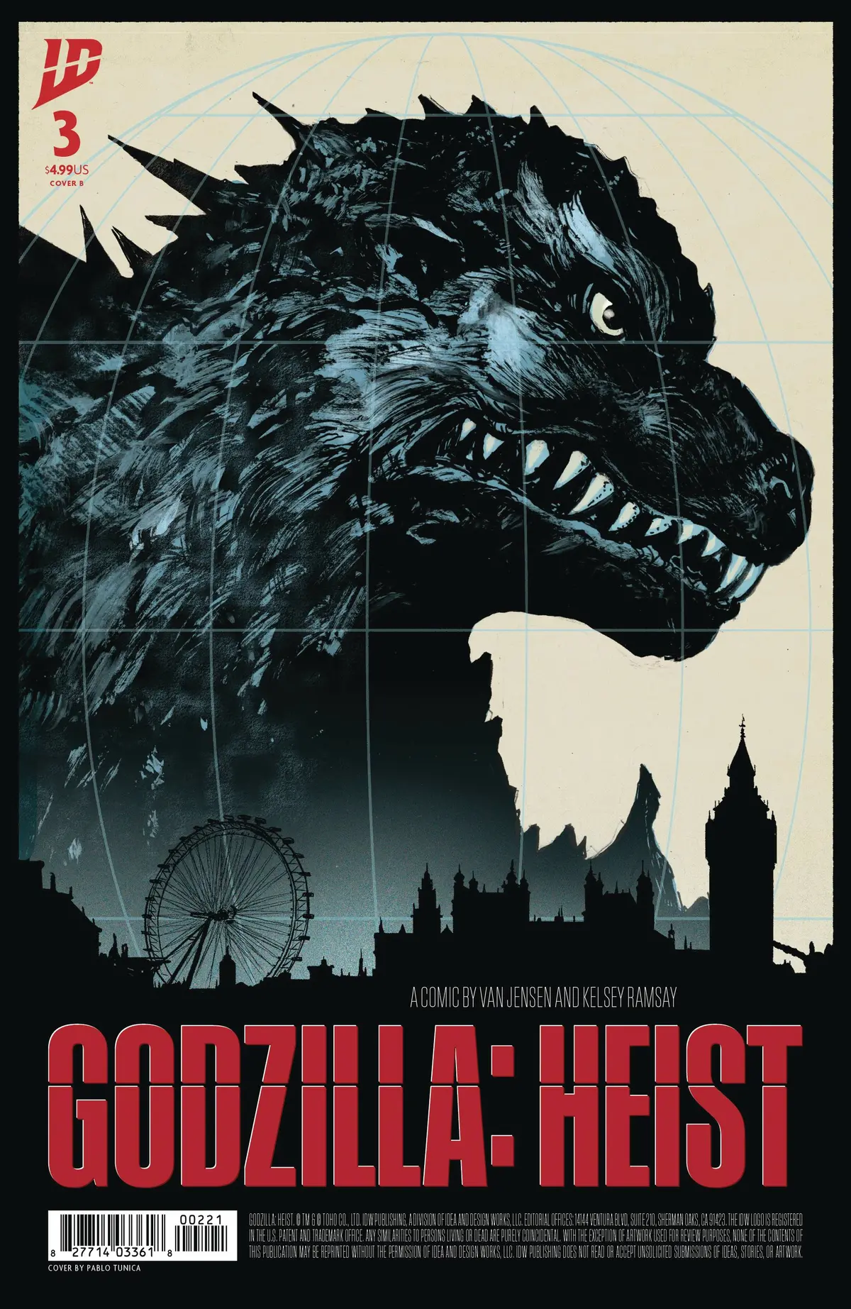 Godzilla Heist #3 Cvr B Tunica 1