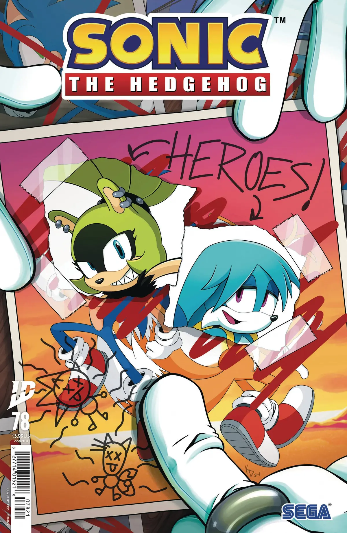 Sonic The Hedgehog #78 Cvr B Dobbins 1