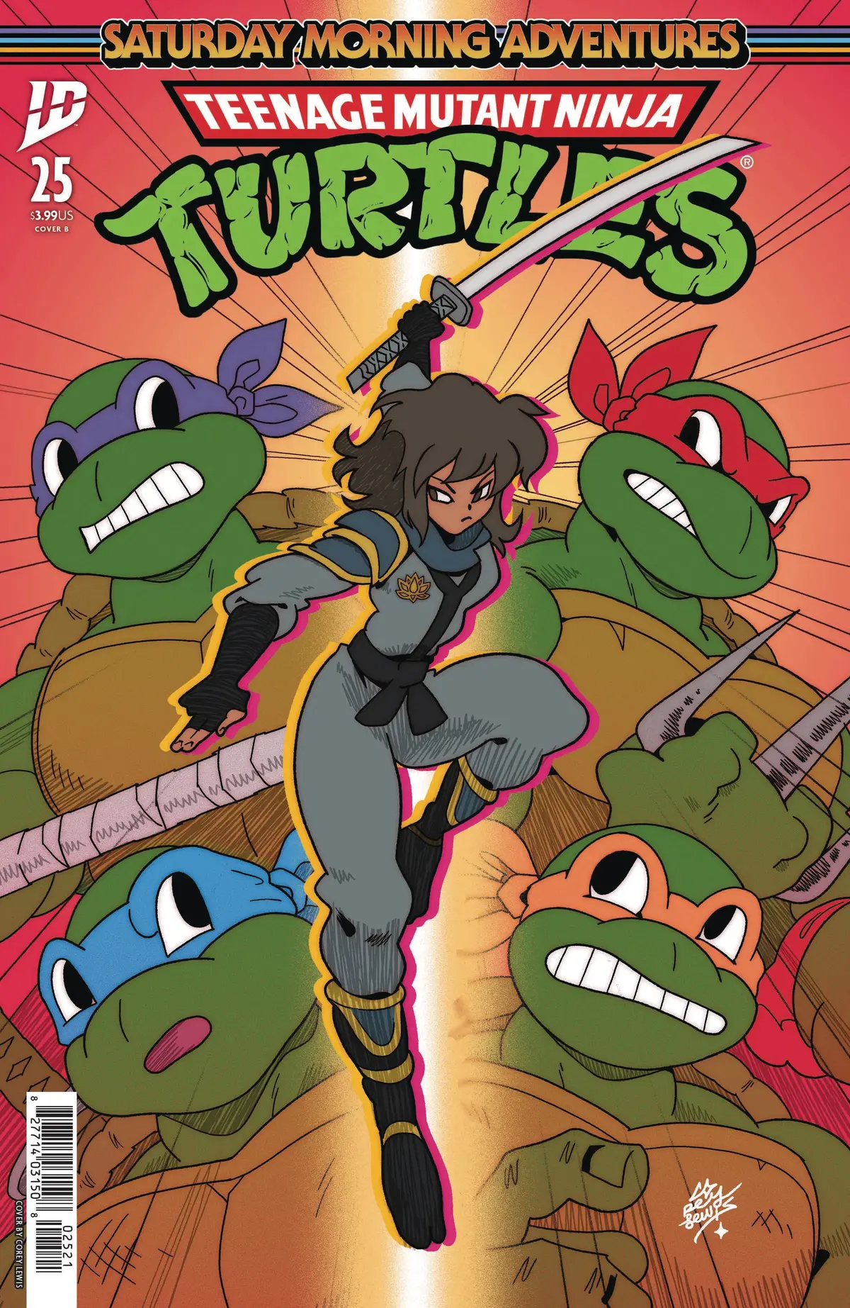 Tmnt Saturday Morning Adv #25 Cvr B Lewis 1