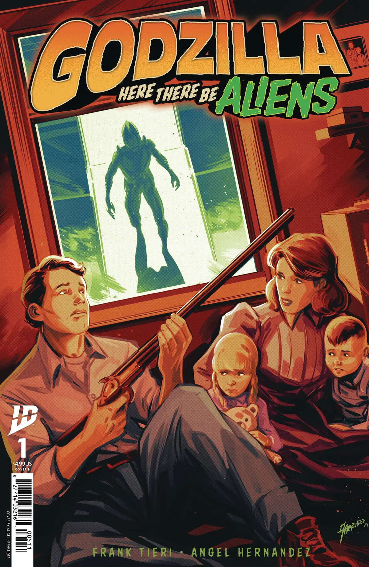 Gozilla Here There Be Aliens #1 Cvr B Hernandez 1