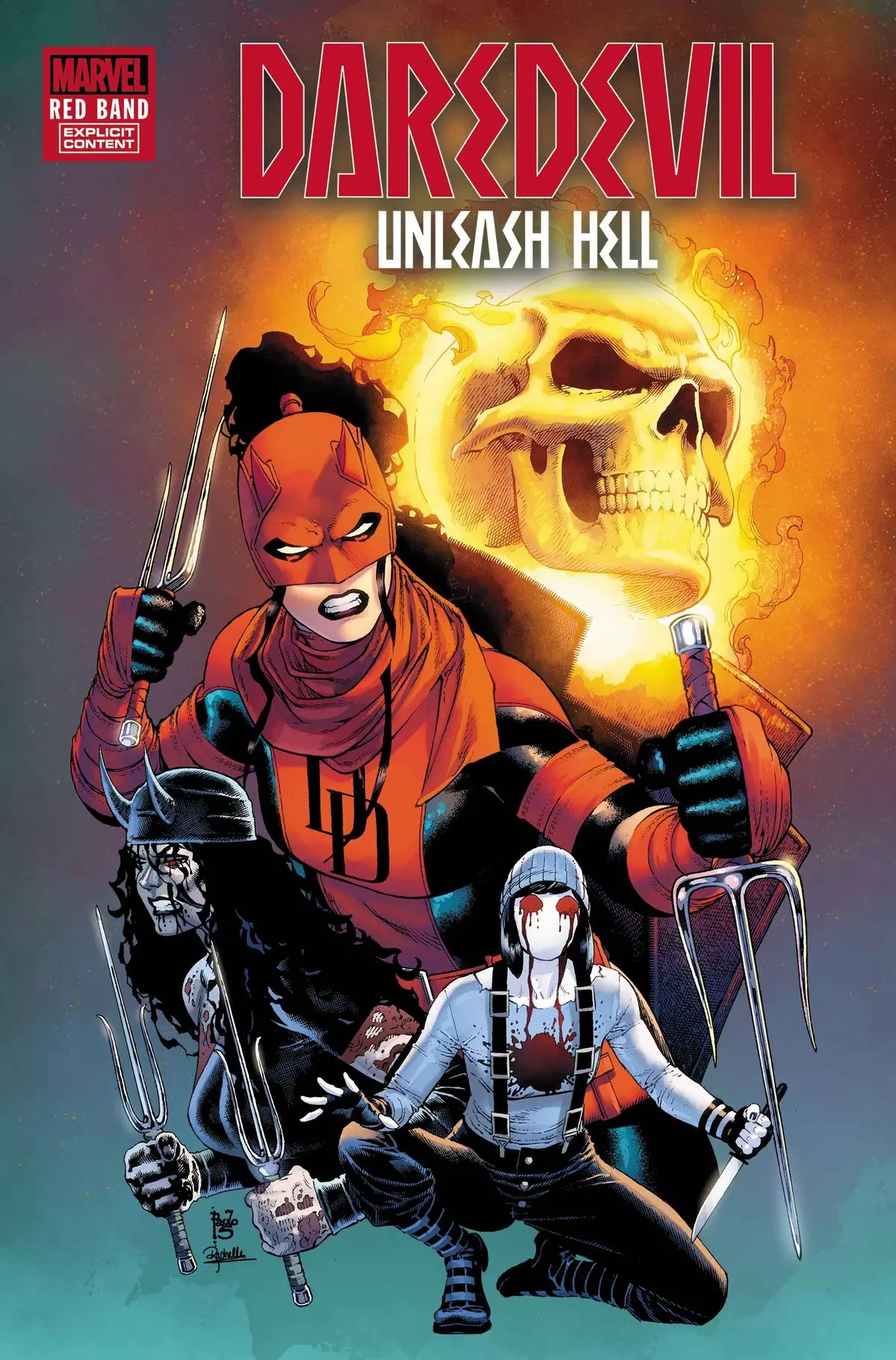 Daredevil Unleash Hell Red Band #5 (Of 5) (Polybag) 1