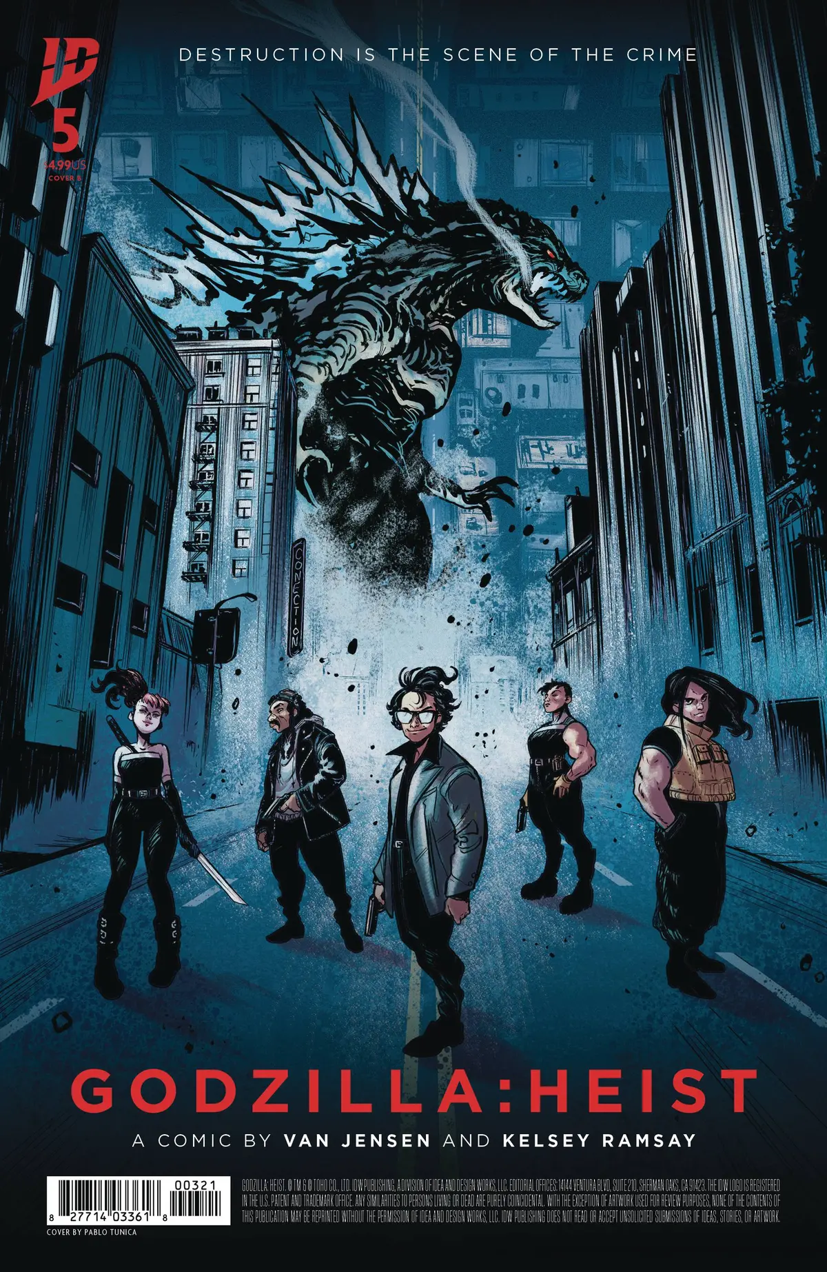 Godzilla Heist #5 Cvr B Tunica Movie 1