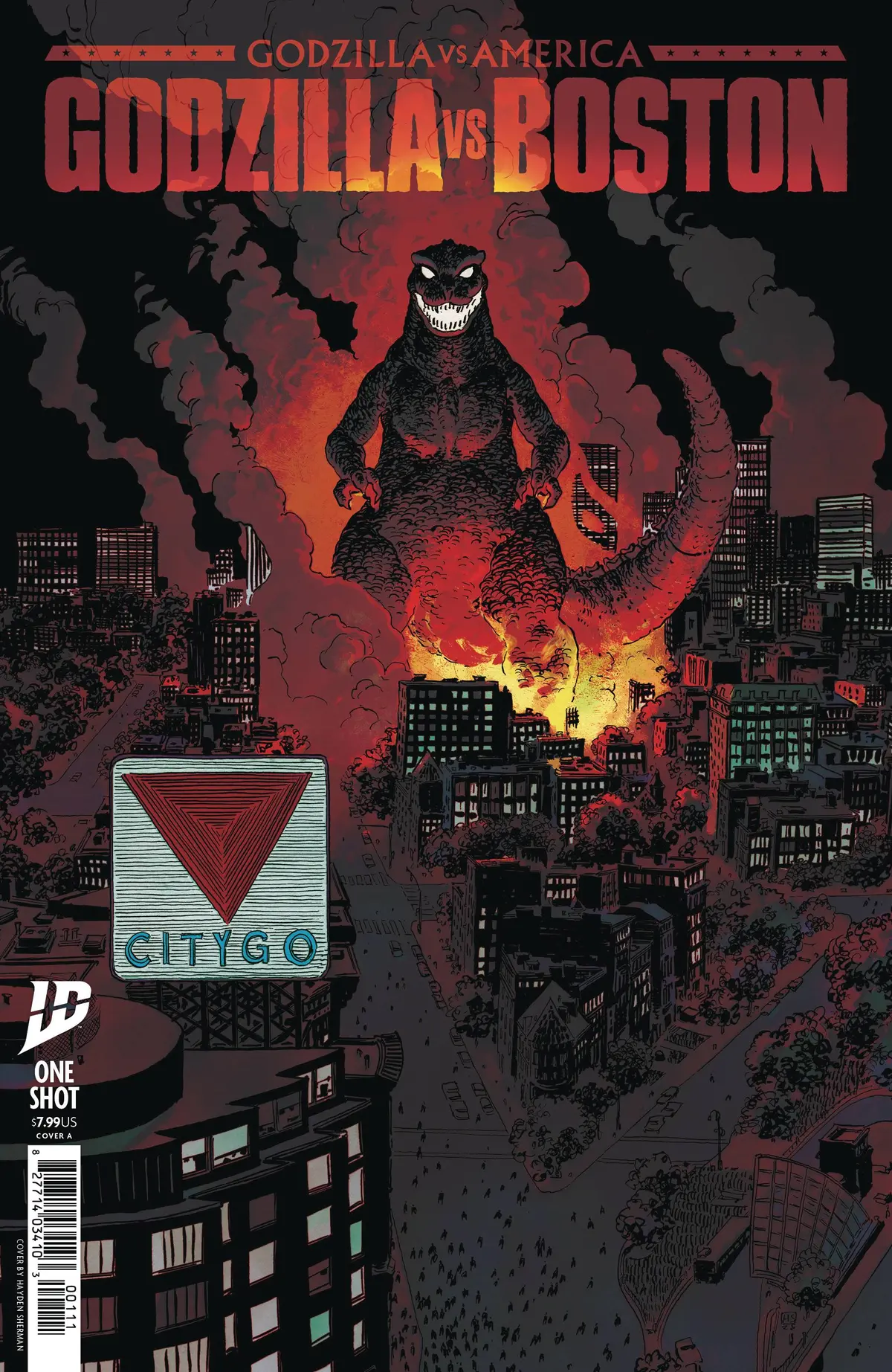 Godzilla Vs America Boston #1 Cvr A Sherman 1
