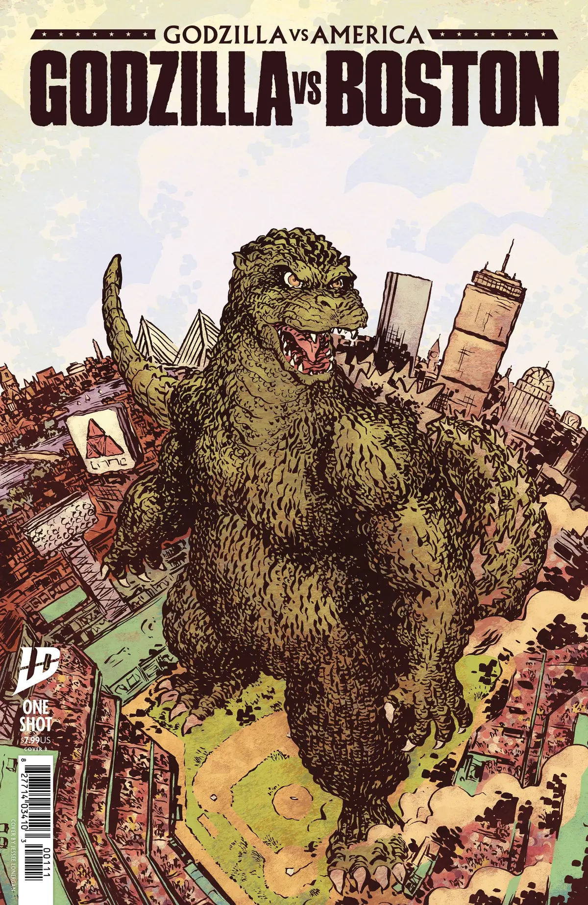 Godzilla Vs America Boston #1 Cvr B Lonergan 1