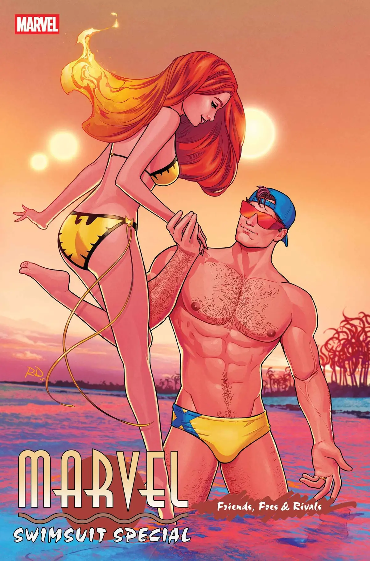 Marvel Swimsuit Special Friends Foes & Rivals #1 Dauterman Var 1
