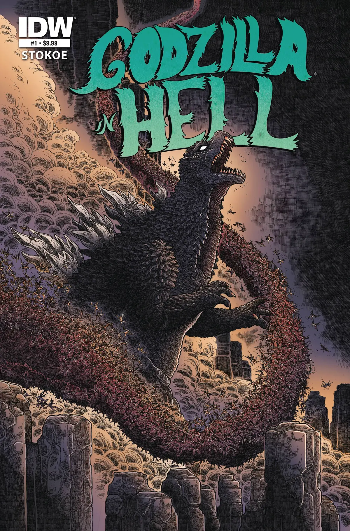 Godzilla 70Th Anniv Foil Classic Godzilla In Hell #1 1