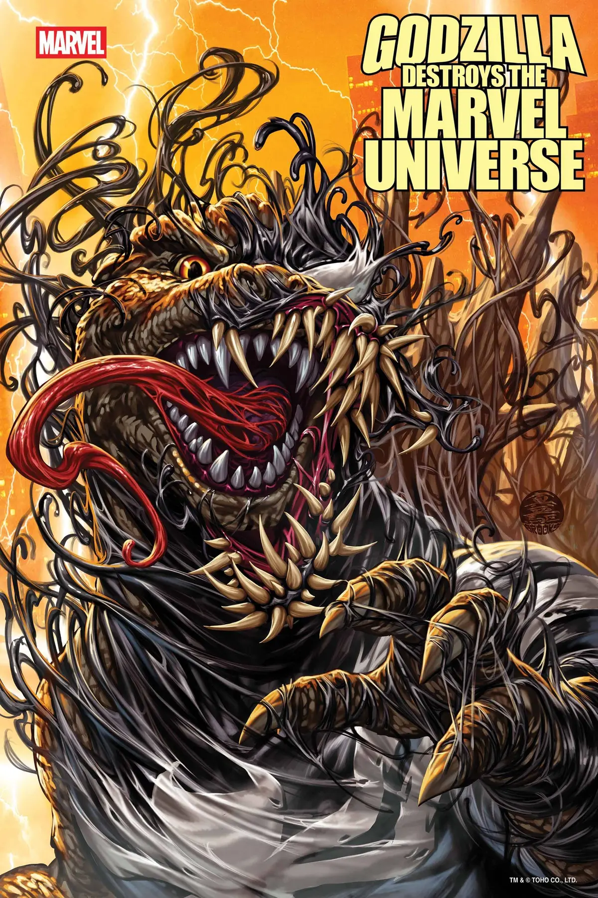 Godzilla Destroys The Marvel Universe #2 1