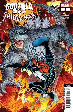 Godzilla Vs Spider-Man #1 2Nd Ptg Nick Bradshaw Var 1