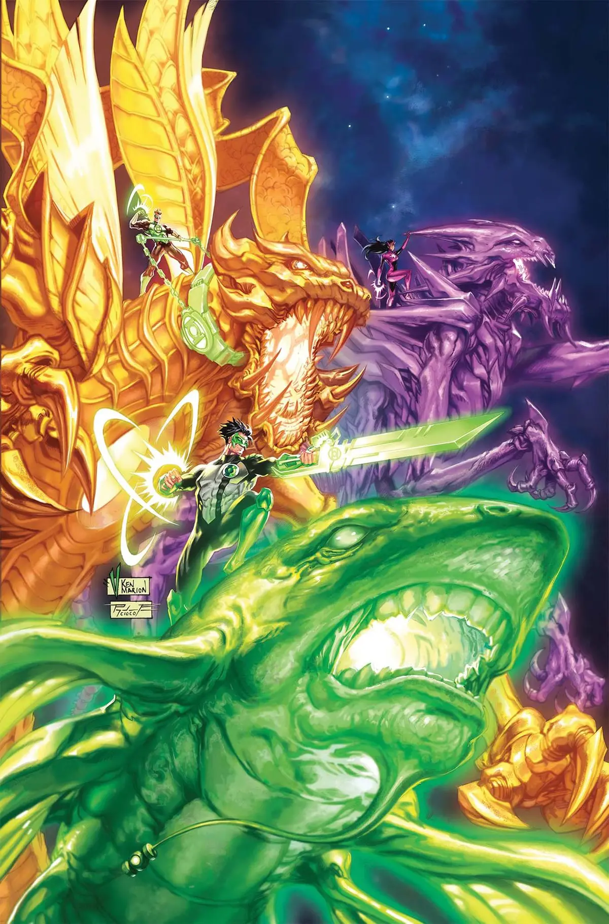 Green Lantern #26 Cvr A V Ken Marion Connecting (8/27/25) 1