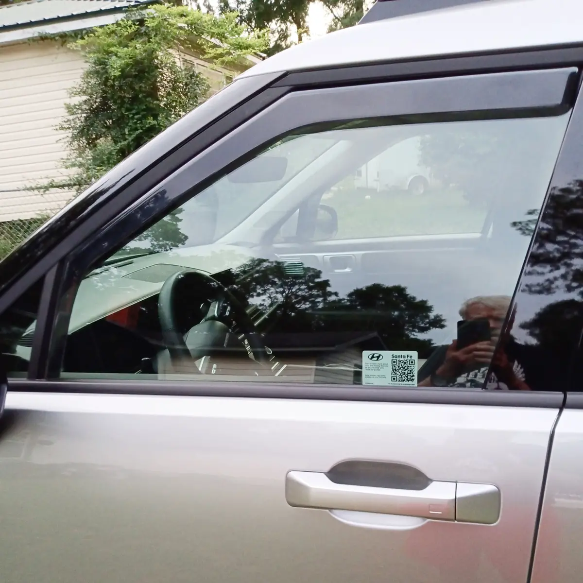 For Hyundai Santafe 2024-2025 In-Channel Rain Guards Window Visors Sun Wind Snow Vent Side Deflectors 2