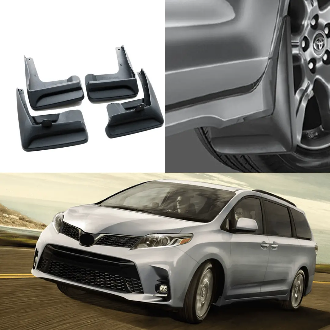 Fit 2018-2020 Toyota Sienna Mudguard Mud Flap Splash Guard Fender Mudflap Trim 1