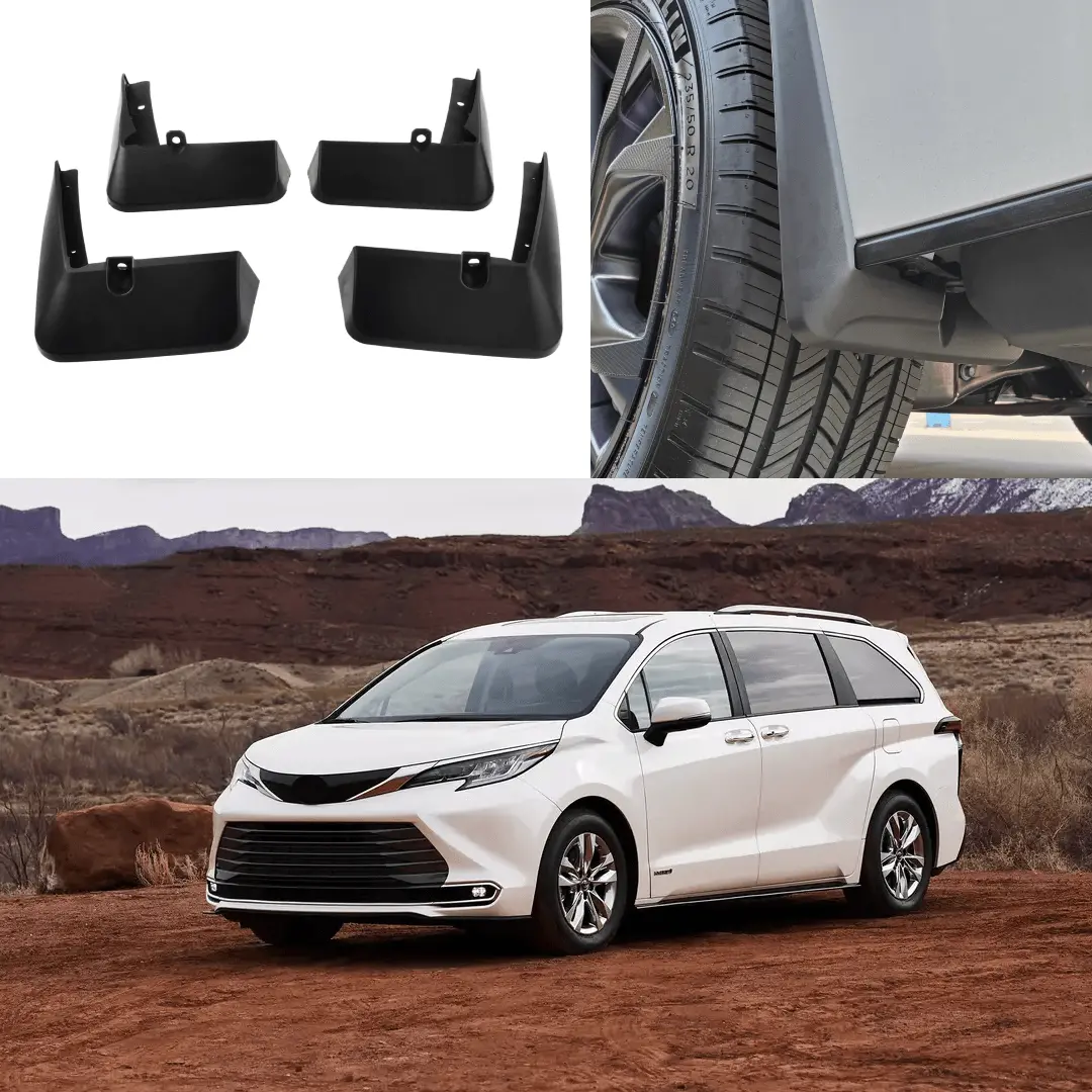 Fit 2021-2026 Toyota Sienna Mudguard Mud Flap Splash Guard Fender Mudflap Trim 1