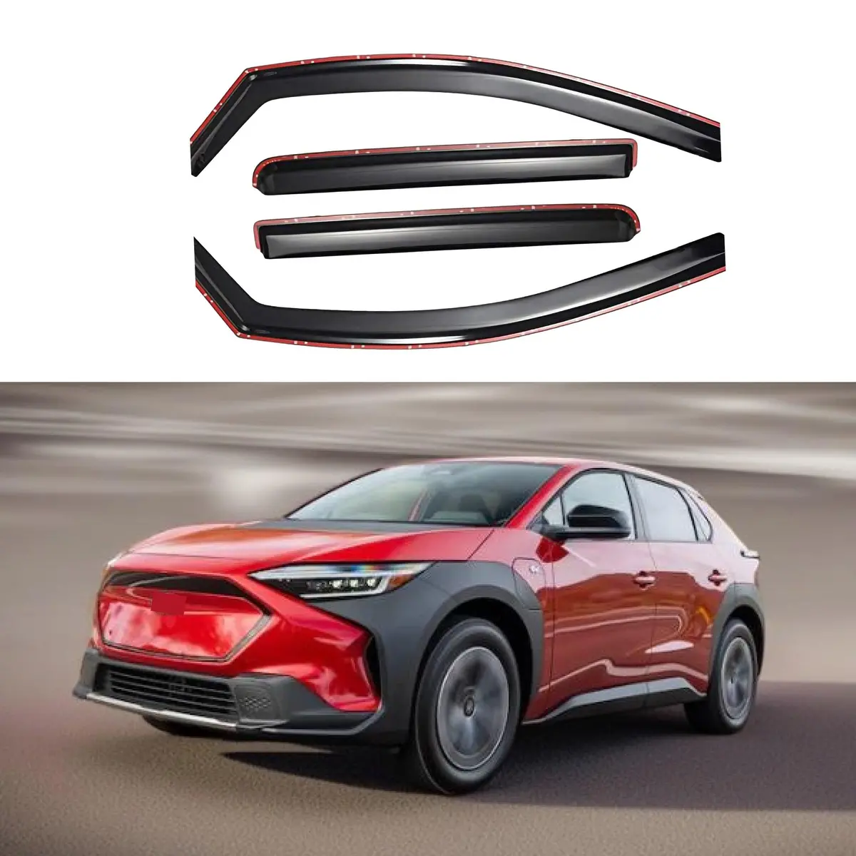Fit 2023-2025 Solterra In-Channel Vent Window Visors Rain Sun Wind Guards Shade Deflectors 1