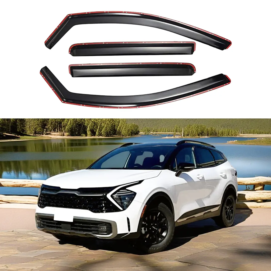 For Sportage 2023-2025 In-Channel Vent Window Visors Rain Sun Wind Guards Shade Deflectors 1