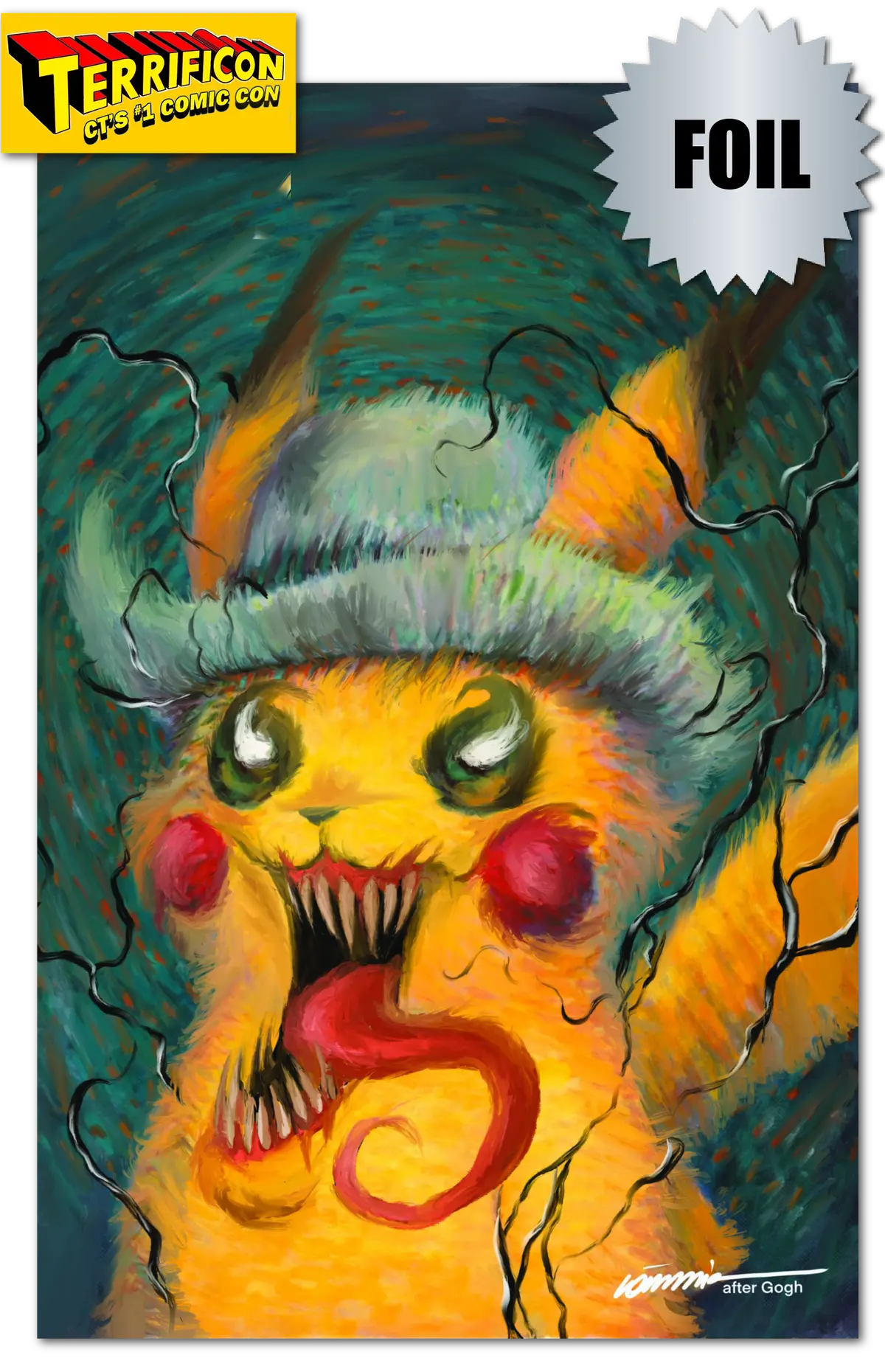 Terrificon 2025 'Pika Van Goh" Foil Comic Book Exclusive Gorkem /100 1