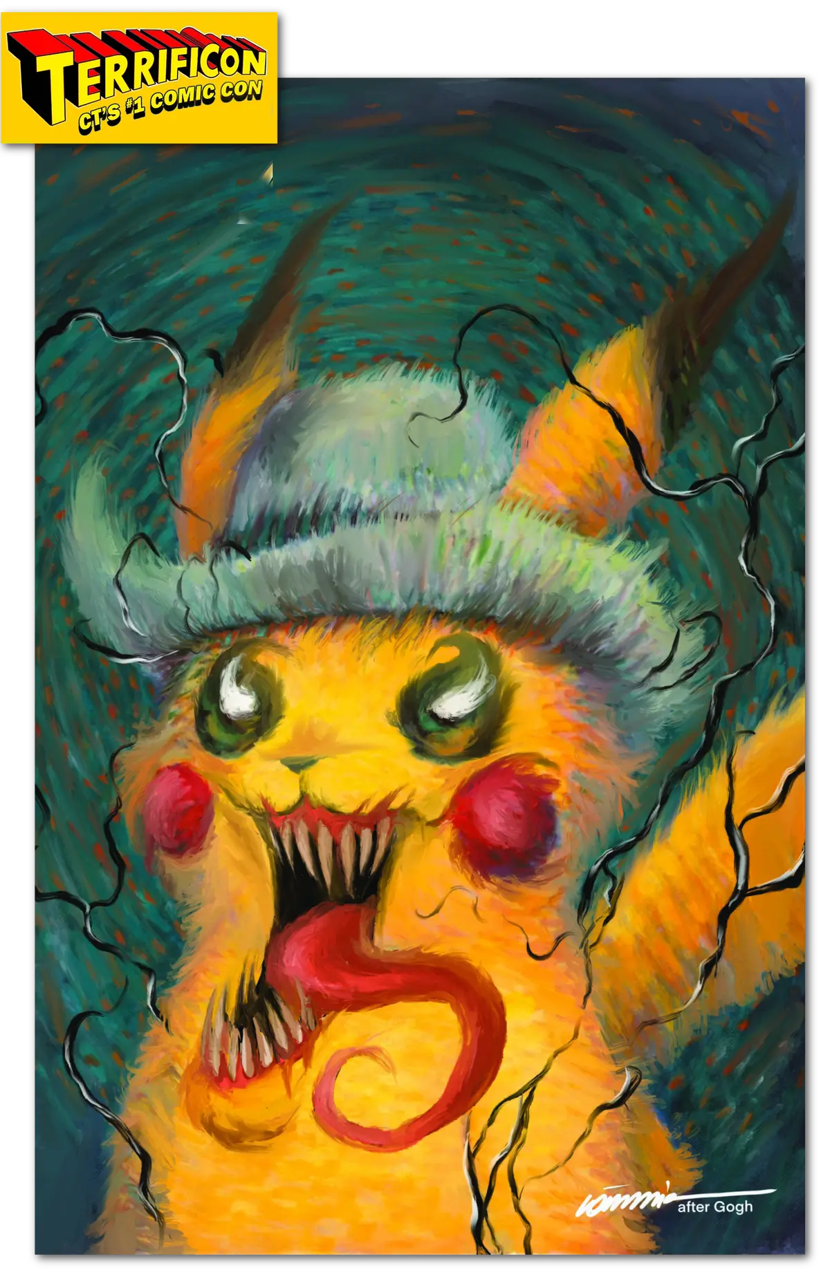 Terrificon 2025 'Pika Van Goh" Comic Book Exclusive Gorkem /100 1
